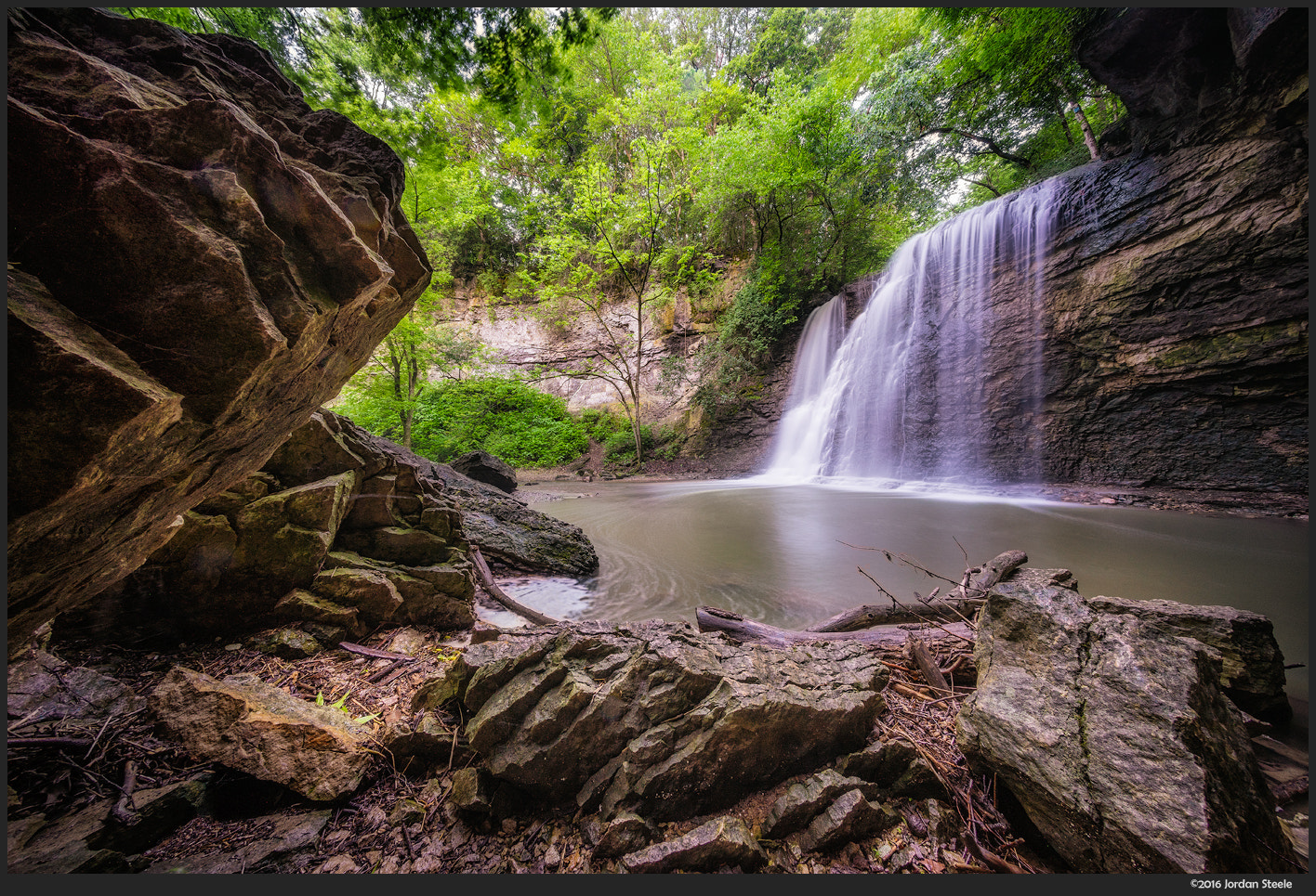 Sony a7 II + Voigtlander HELIAR-HYPER WIDE 10mm F5.6 sample photo. Nestled falls photography