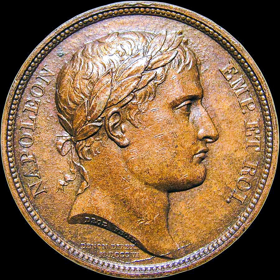 Olympus C5050Z sample photo. 1806 marriage of the prince of baden, france. 41mm, bronze photography
