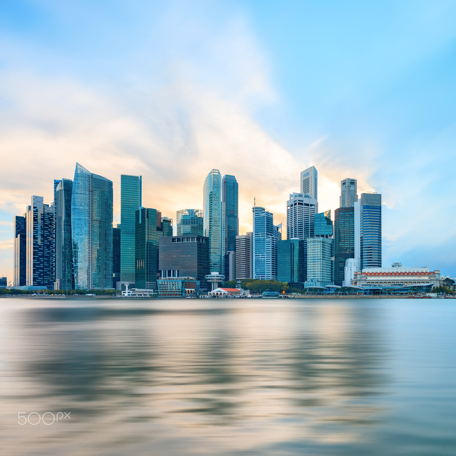 Canon TS-E 24.0mm f/3.5 L II sample photo. View of central singapore skyline photography