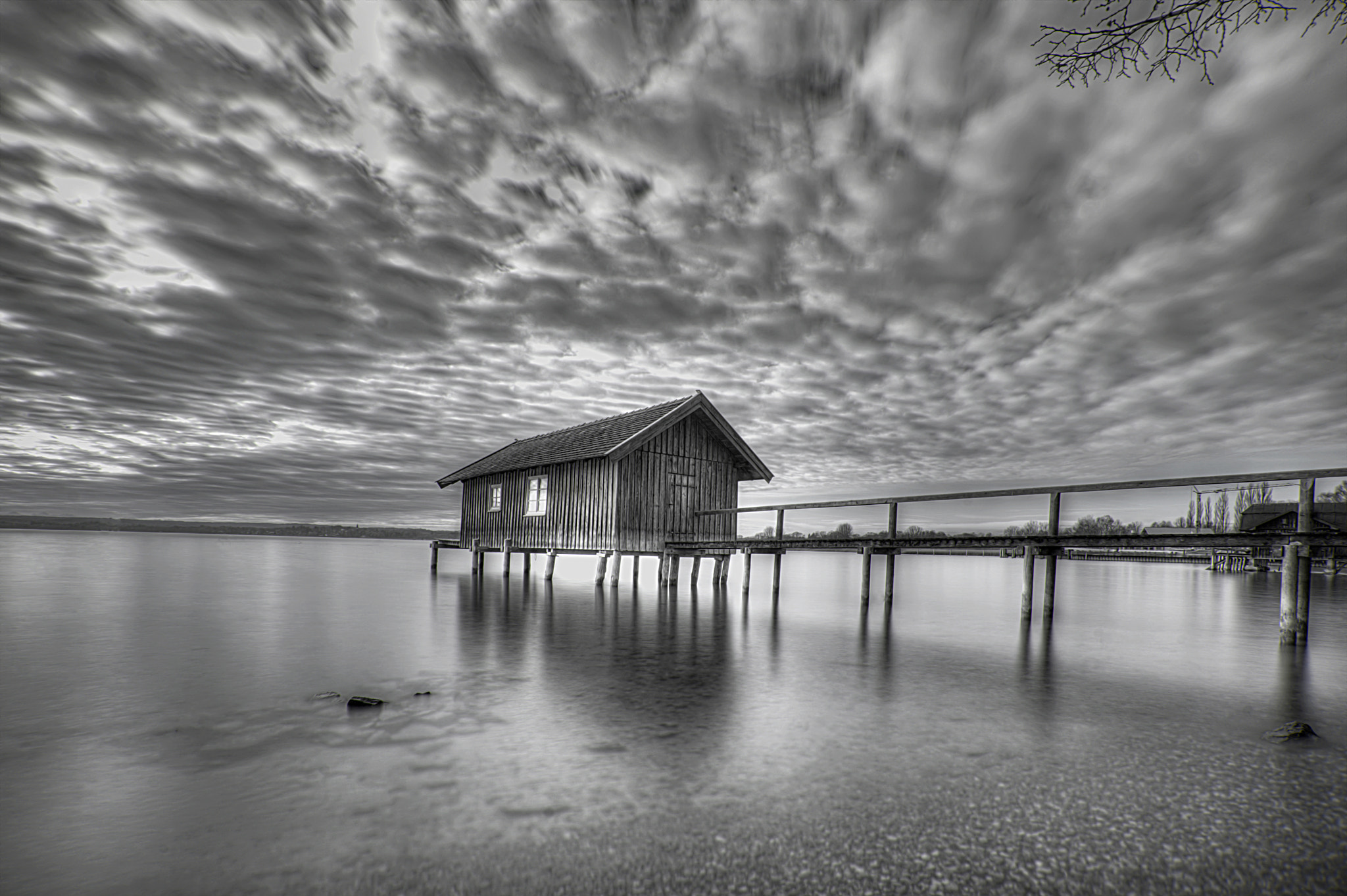 Nikon D3X sample photo. Boothaus in black photography