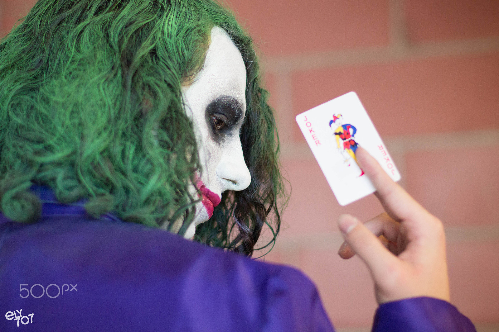Canon EOS 700D (EOS Rebel T5i / EOS Kiss X7i) + Canon EF 50mm F1.4 USM sample photo. Cosplay costume joker photography