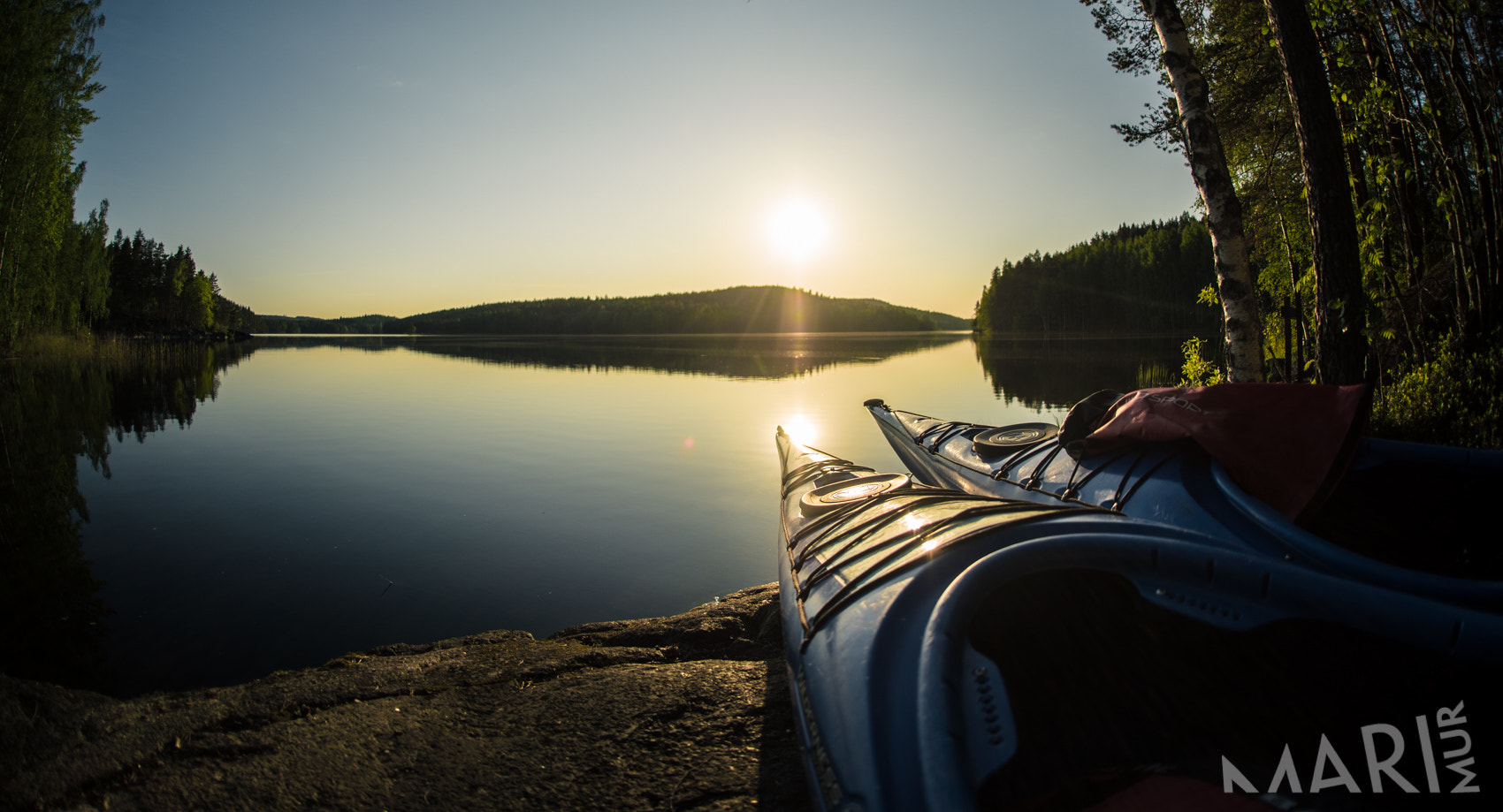 Nikon D750 + Sigma 15mm F2.8 EX DG Diagonal Fisheye sample photo. Kayaking at kolovesi photography