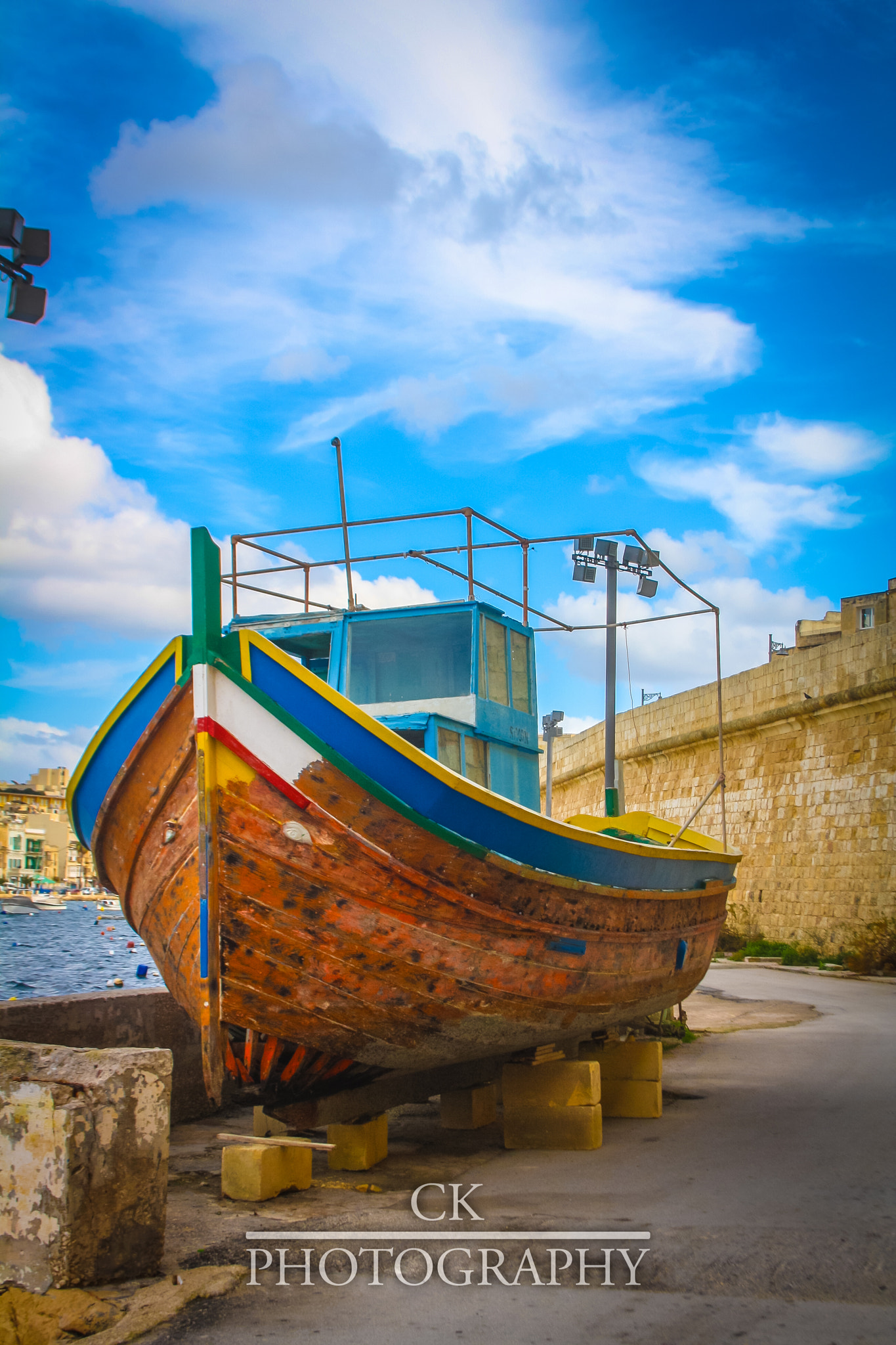 Canon EF-S 18-55mm F3.5-5.6 sample photo. Traditional fishing boat of malta photography