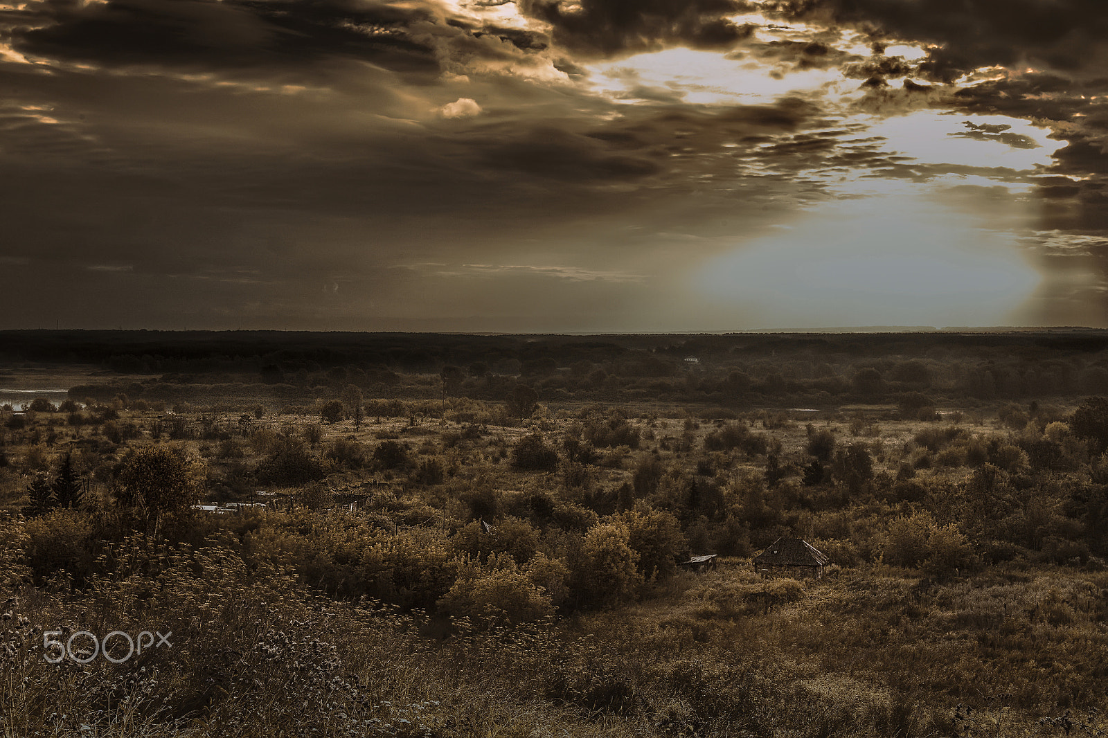 Canon EOS-1D Mark IV + Canon EF 28-80mm f/3.5-5.6 sample photo. Solid landscape. sepia photography