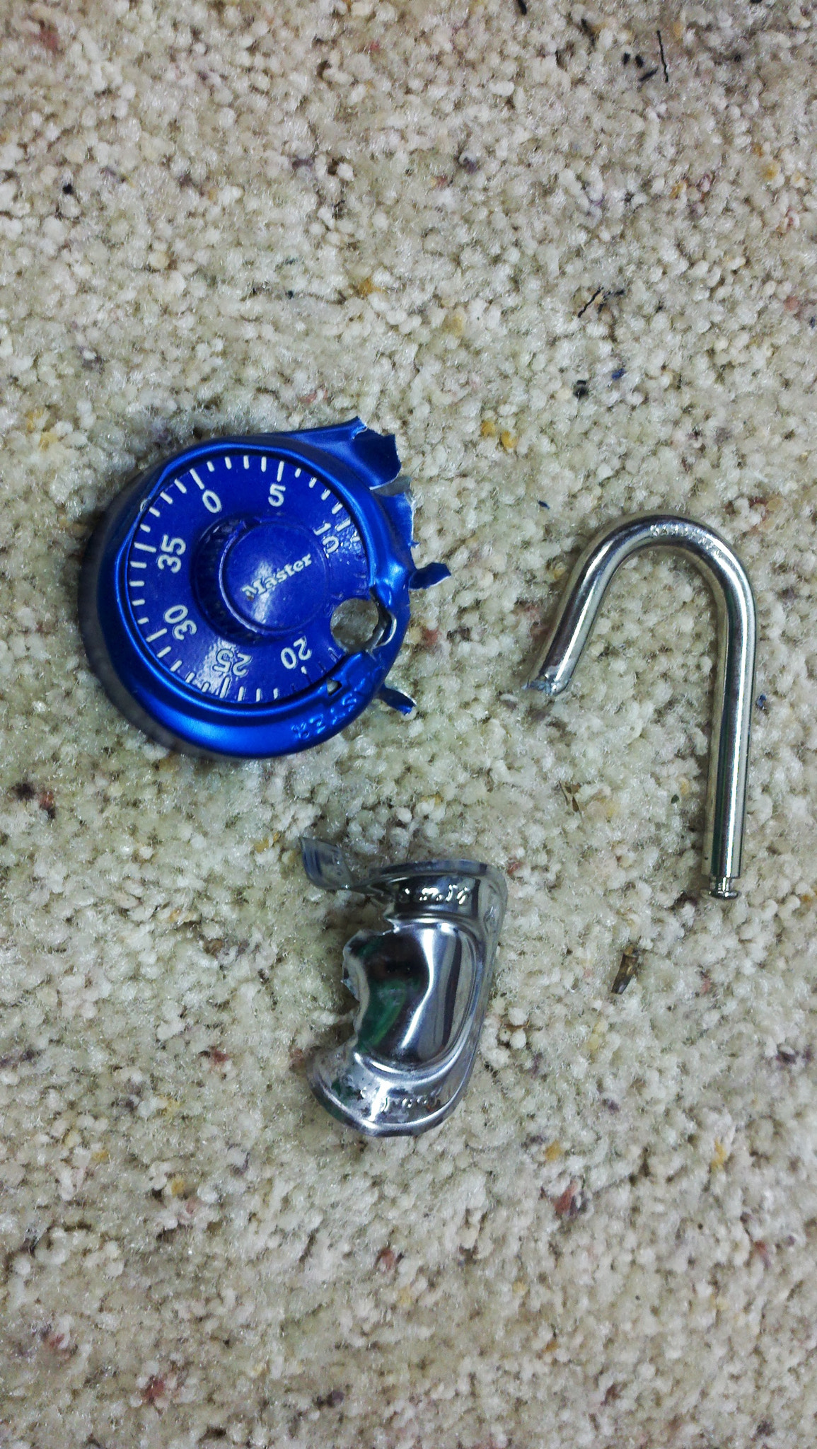 Motorola Droid X sample photo. Master lock vs 308win photography