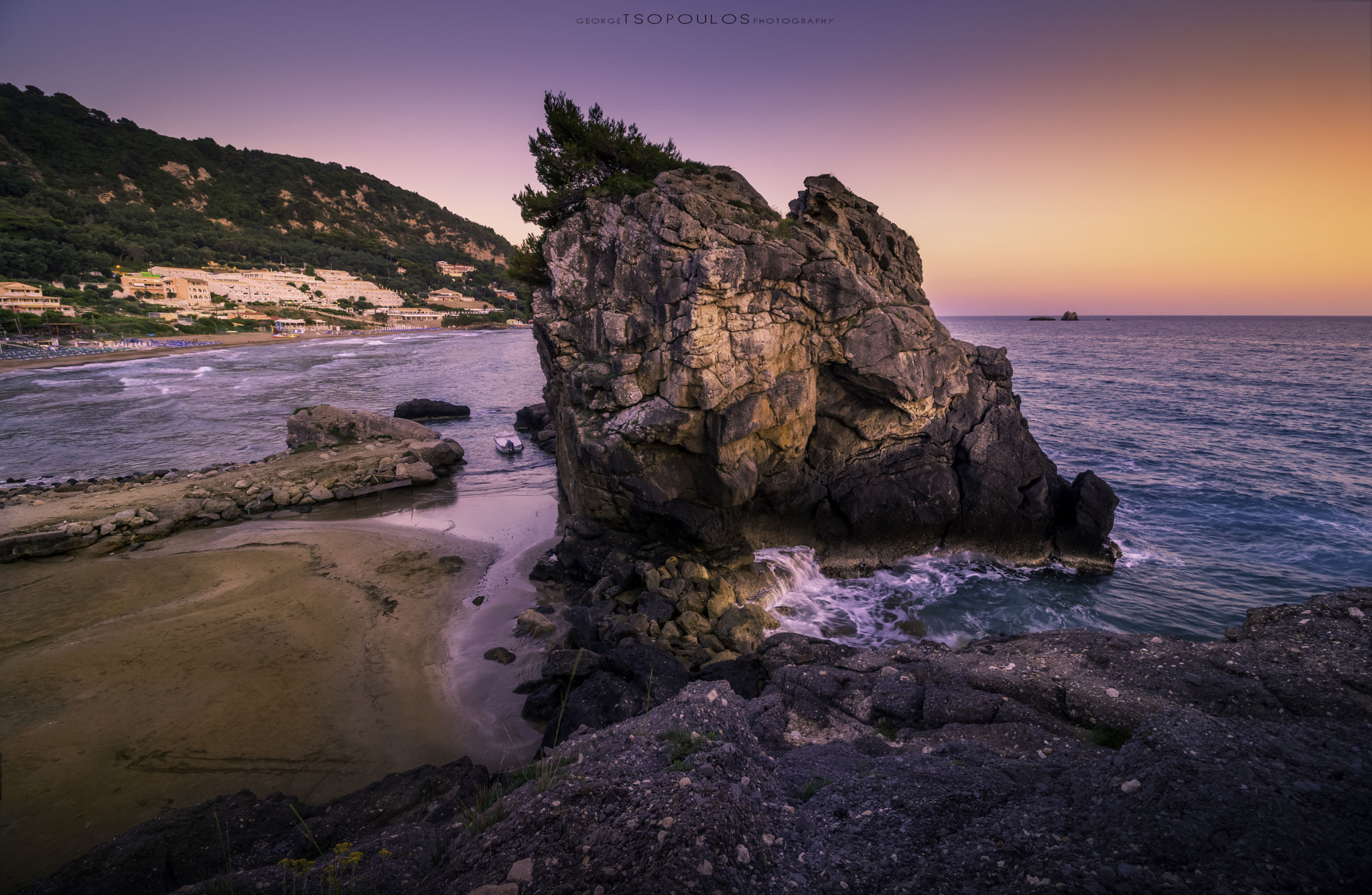 Sony DT 50mm F1.8 SAM sample photo. Sunset at corfu.. photography
