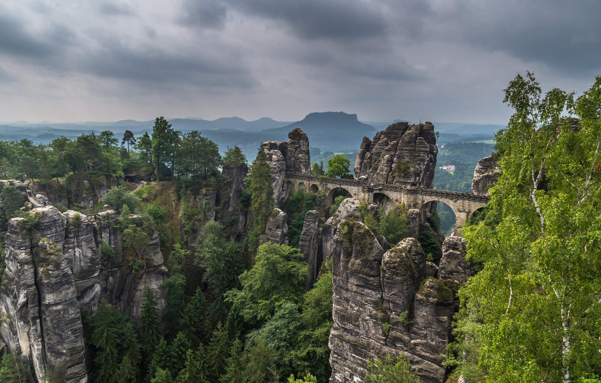 Pentax K-50 sample photo. Bastei photography
