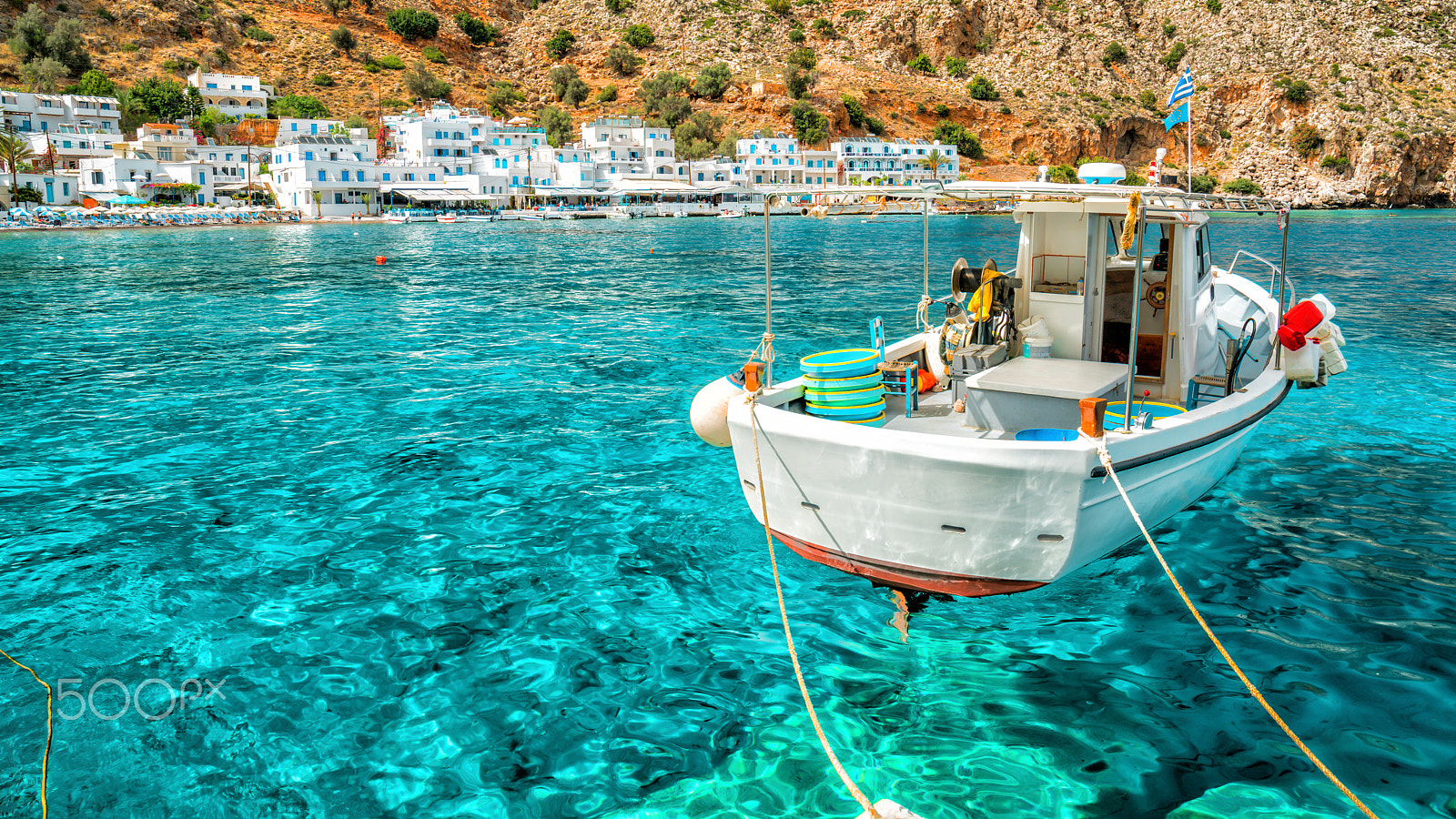 Sony a7R II + Canon EF 24-70mm F4L IS USM sample photo. Greece, crete, loutro photography
