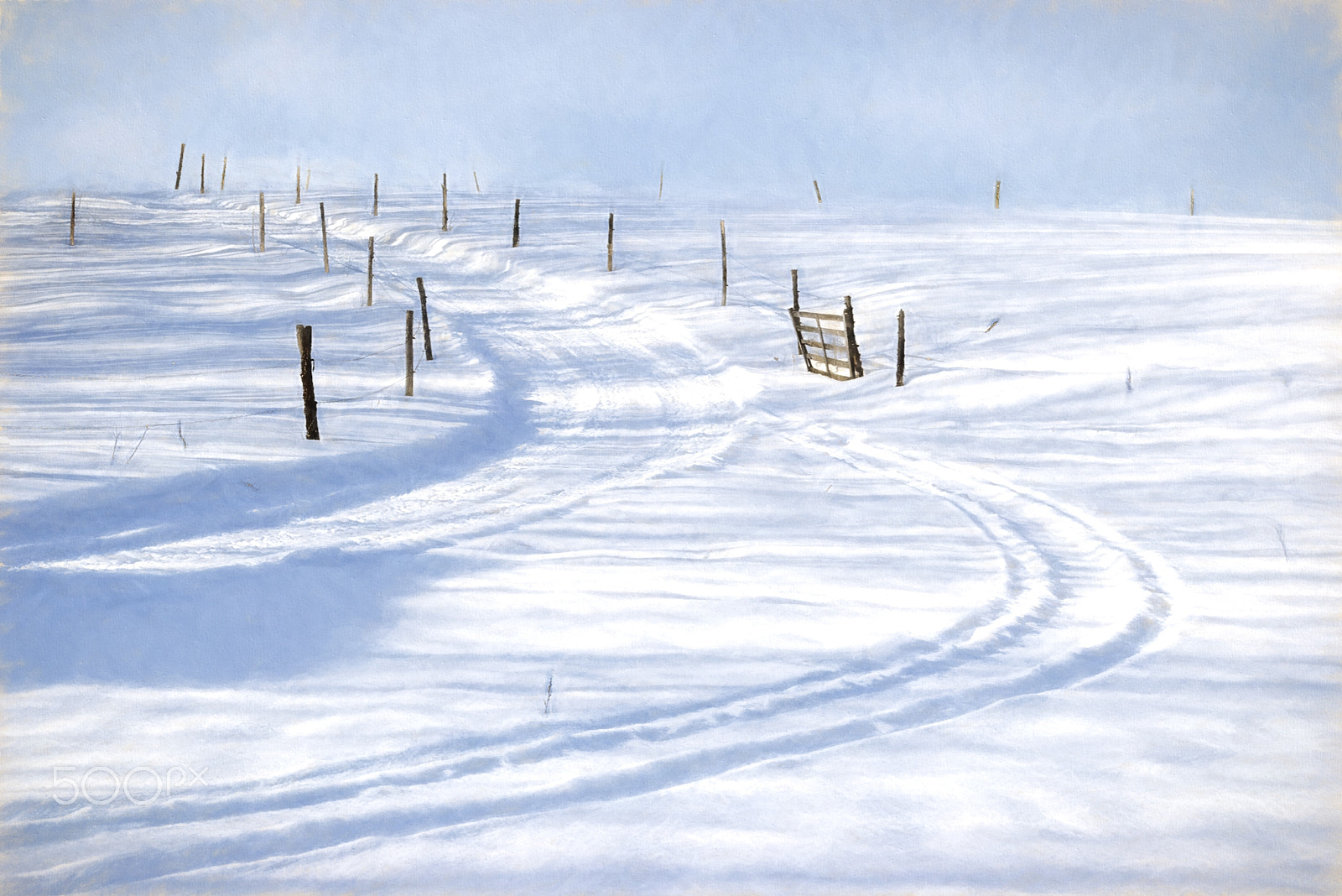 Pentax *ist DL2 sample photo. After the snow storm (lendemain de tempête) photography
