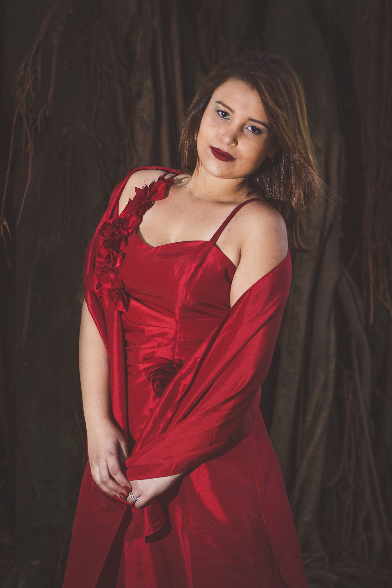Canon EF 24-70mm F2.8L USM sample photo. Red in the woods photography
