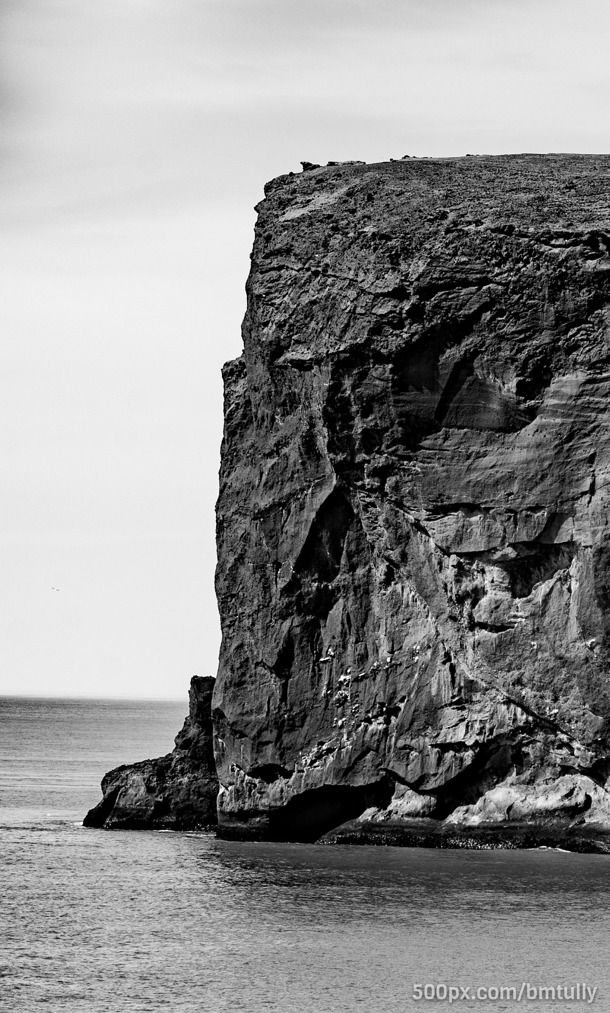 Sony a7 II + Canon EF 70-200mm F2.8L USM sample photo. Kirkjufjara cliffs ir photography