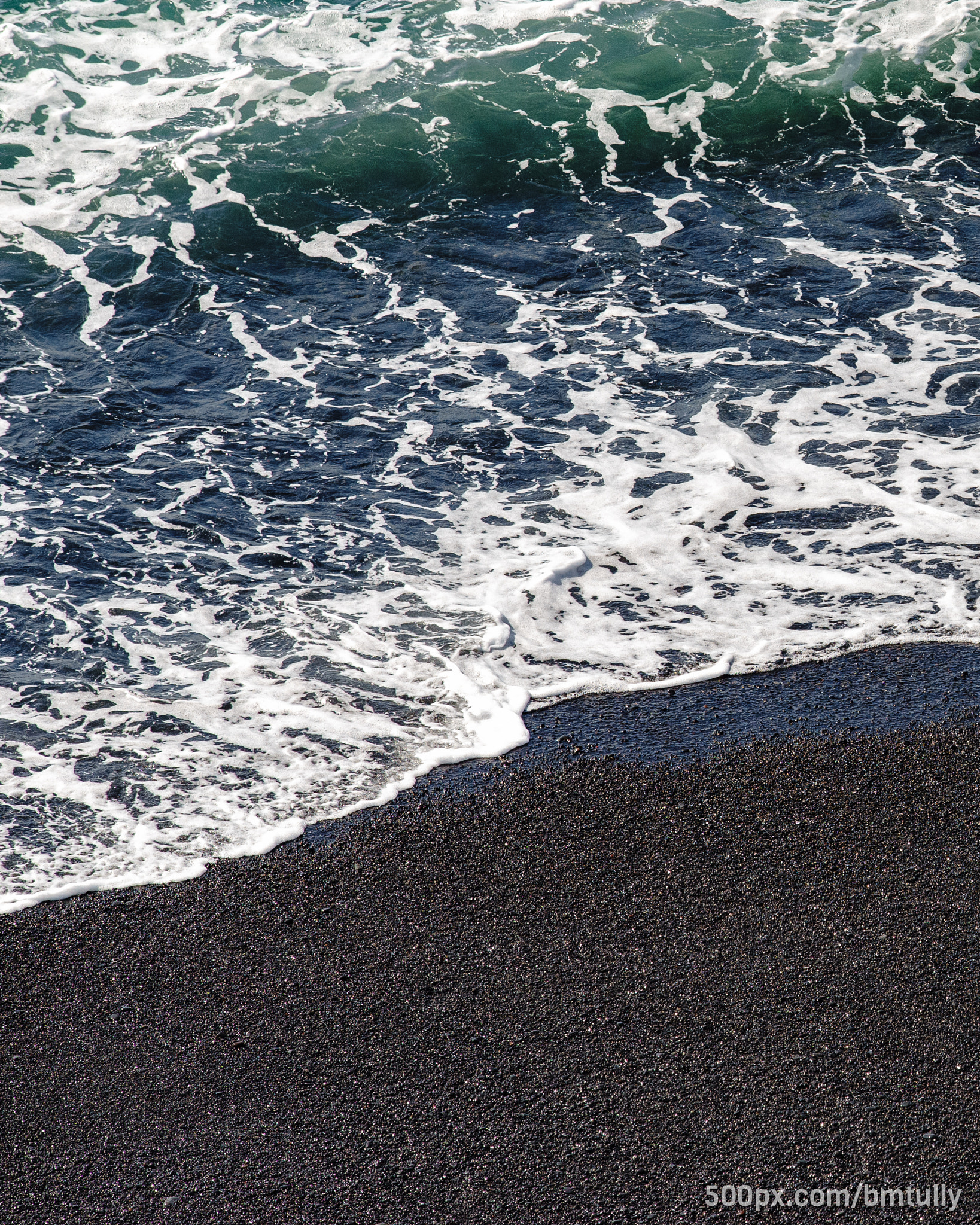 Sony a7 II + Canon EF 70-200mm F2.8L USM sample photo. Black sand beach photography