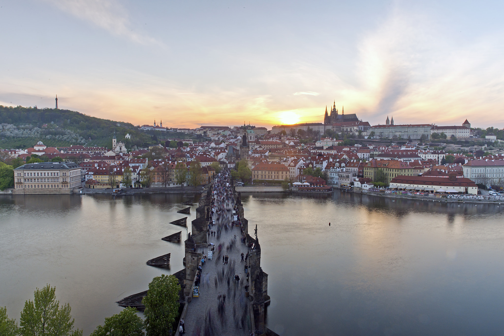 Nikon D610 + AF Nikkor 70-210mm f/4-5.6D sample photo. Charles bridge, prague photography