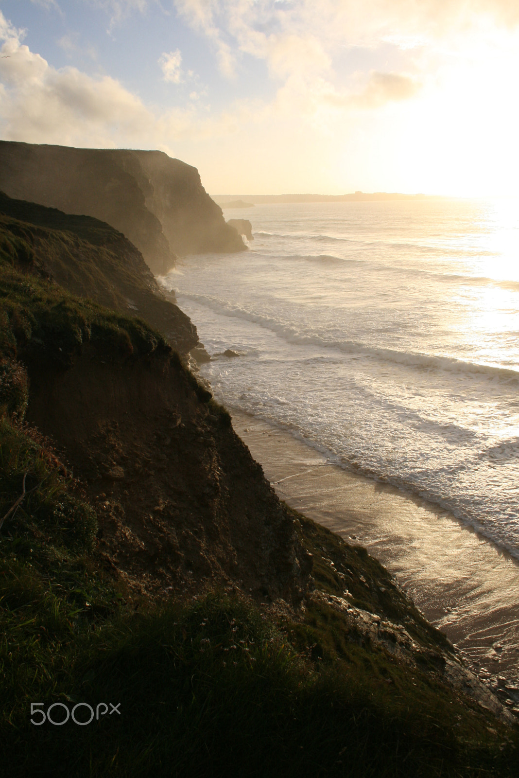 Canon EF-S 18-55mm F3.5-5.6 sample photo. Sunset in cornwall photography