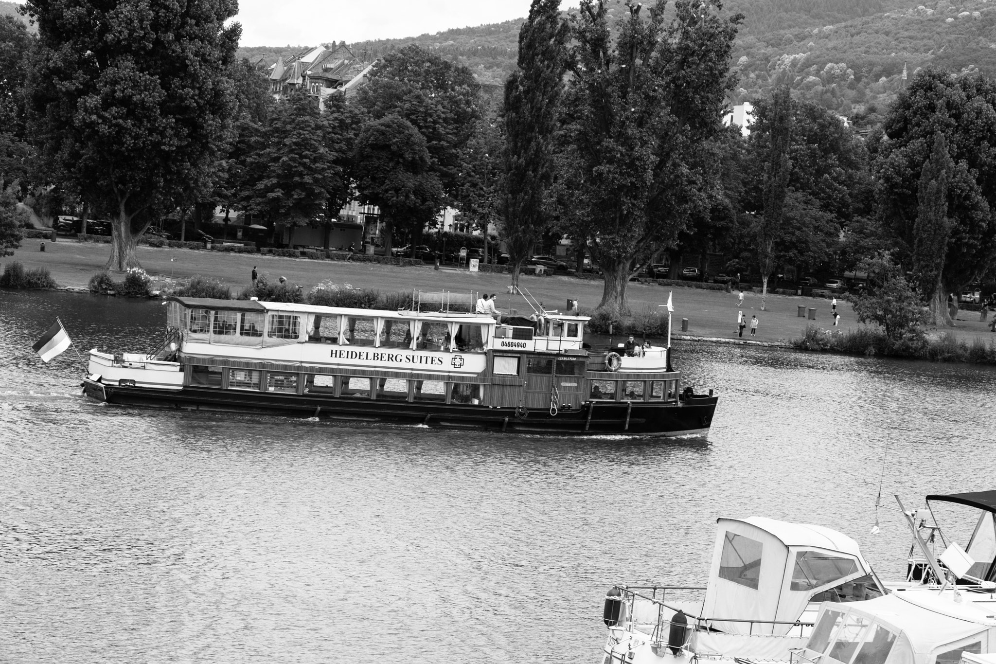 Canon EOS M sample photo. Das schiff auf dem fluss neckar photography