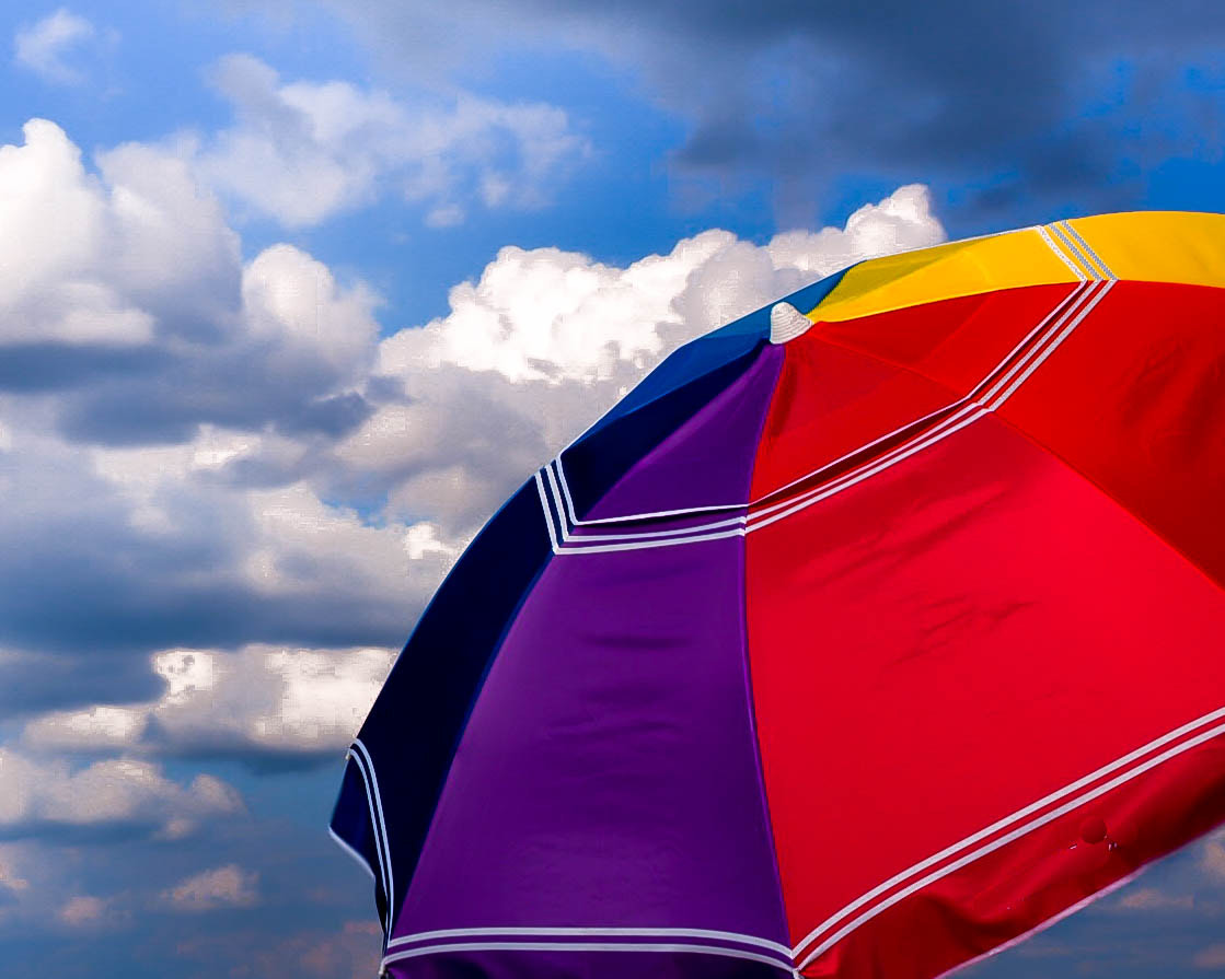 Olympus OM-D E-M5 II sample photo. Umbrella in the sky photography