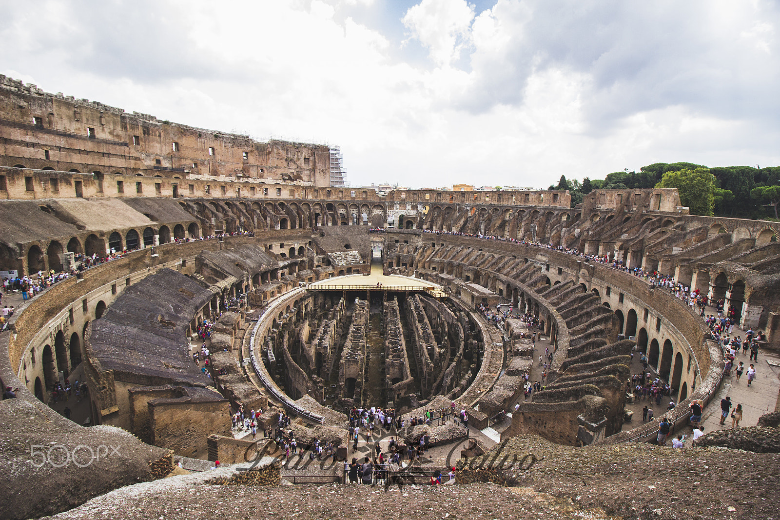 Canon EF-S 10-18mm F4.5–5.6 IS STM sample photo. Coliseo romano( interior) photography