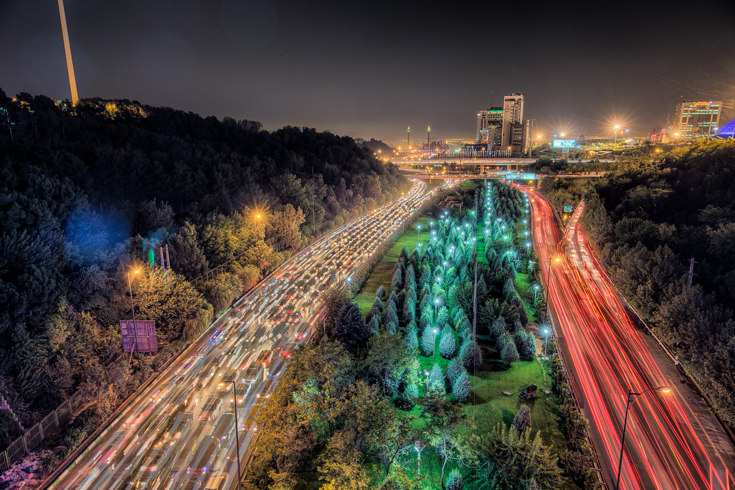 Canon EF 11-24mm F4L USM sample photo. Shahid modarres highway in tehran, iran photography