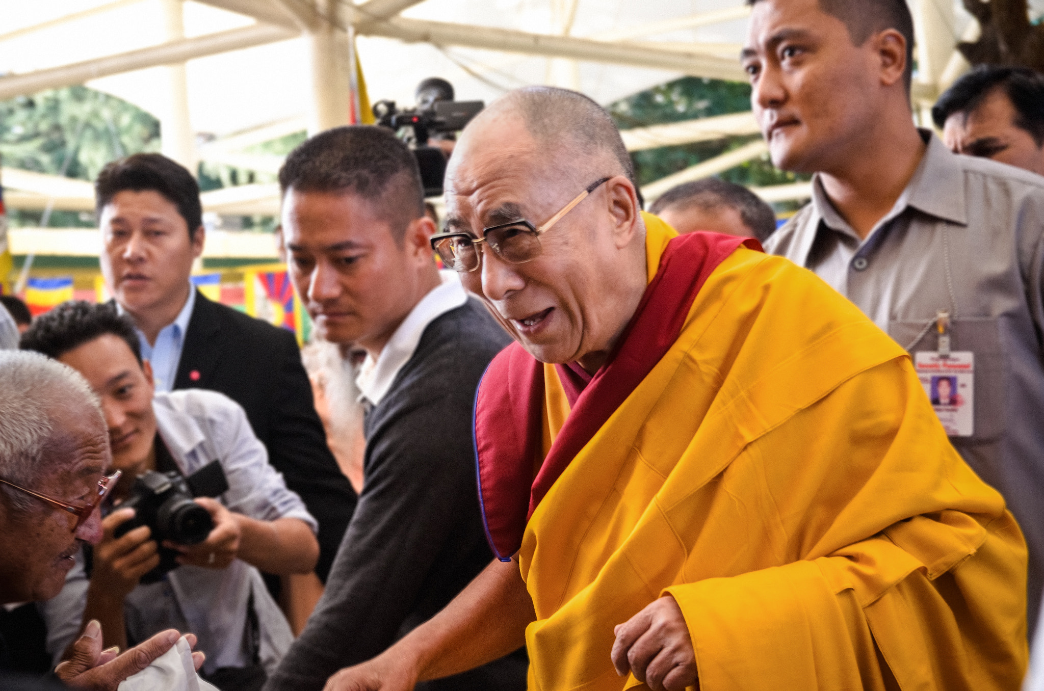 Nikon D7000 + Sigma 18-50mm F2.8 EX DC Macro sample photo. His holiness the 14th dalai lama photography