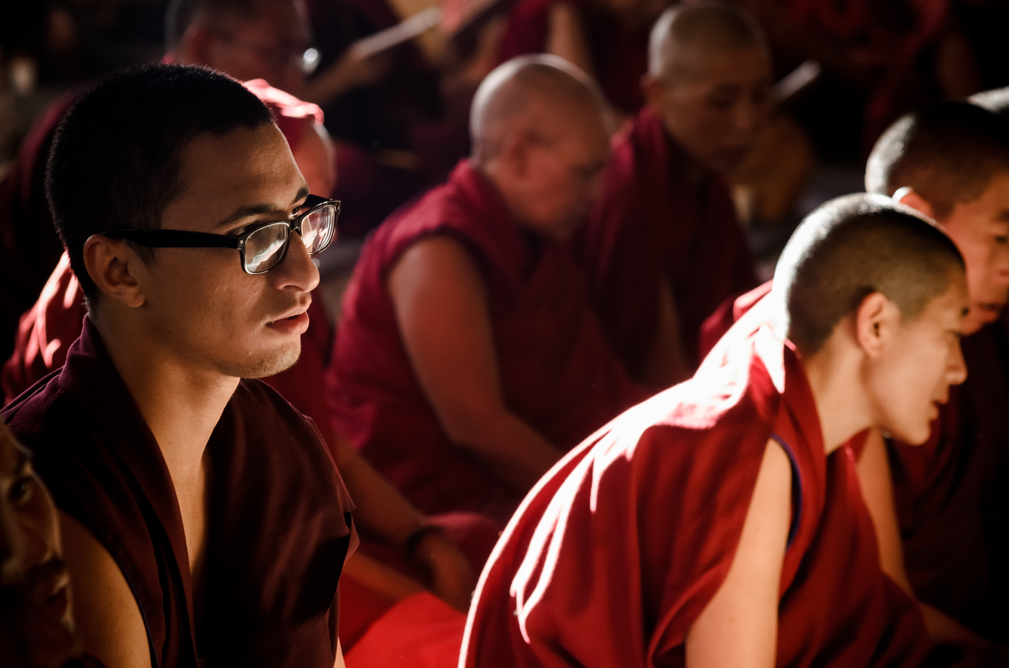 AF Nikkor 70-210mm f/4-5.6 sample photo. Sangha (monks) photography