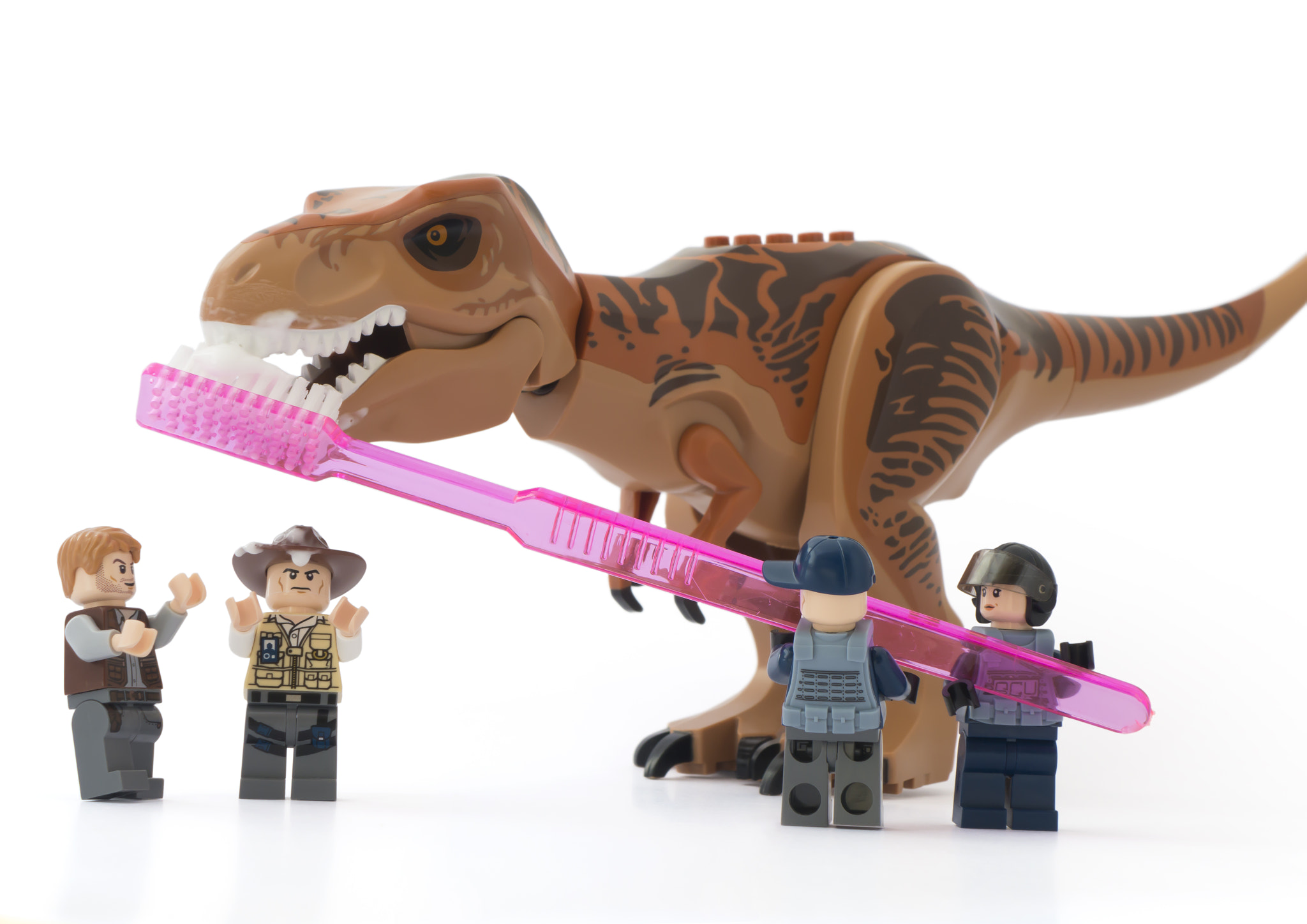 Dental hygiene is very important at Jurassic World