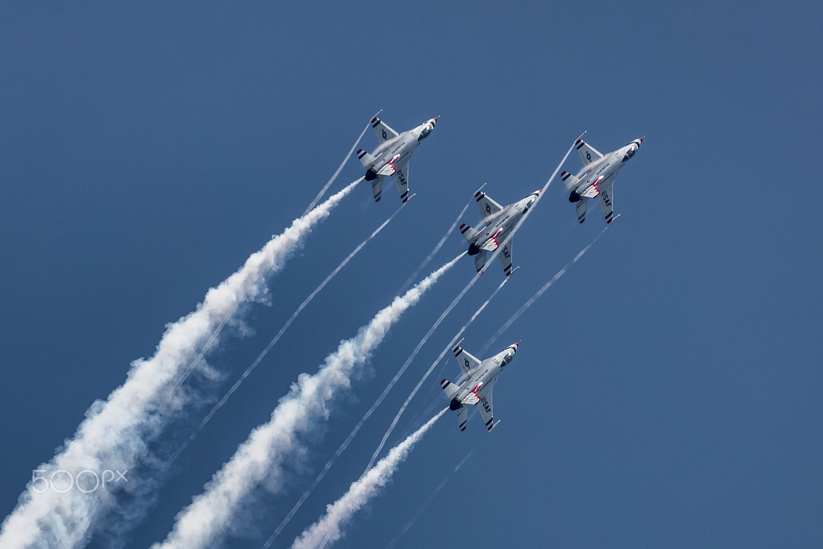 150-600mm F5-6.3 DG OS HSM | Sports 014 sample photo. Usaf thunderbirds flying diamond formation photography