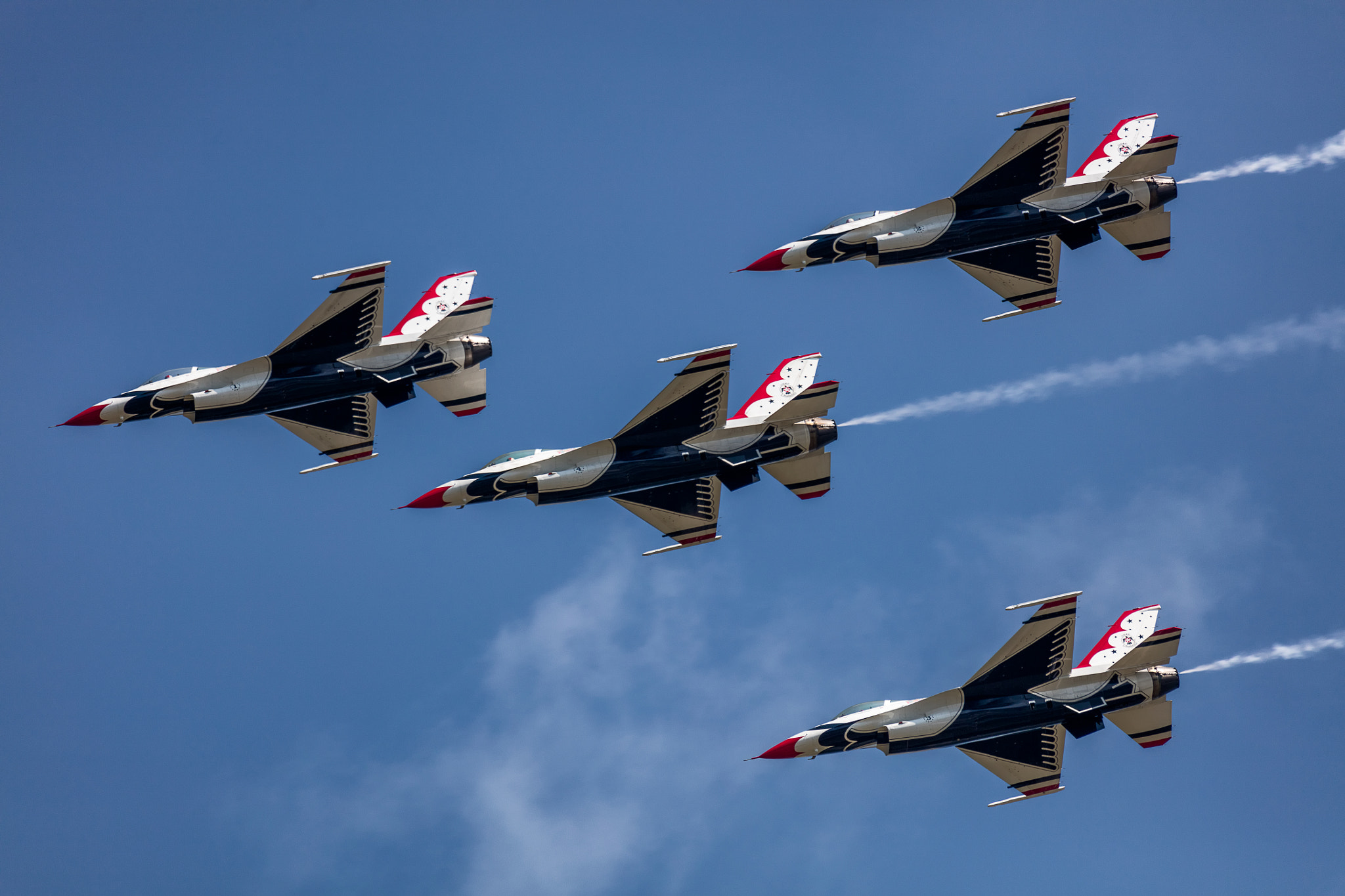 150-600mm F5-6.3 DG OS HSM | Sports 014 sample photo. Usaf thunderbirds flying diamond formation 3 photography