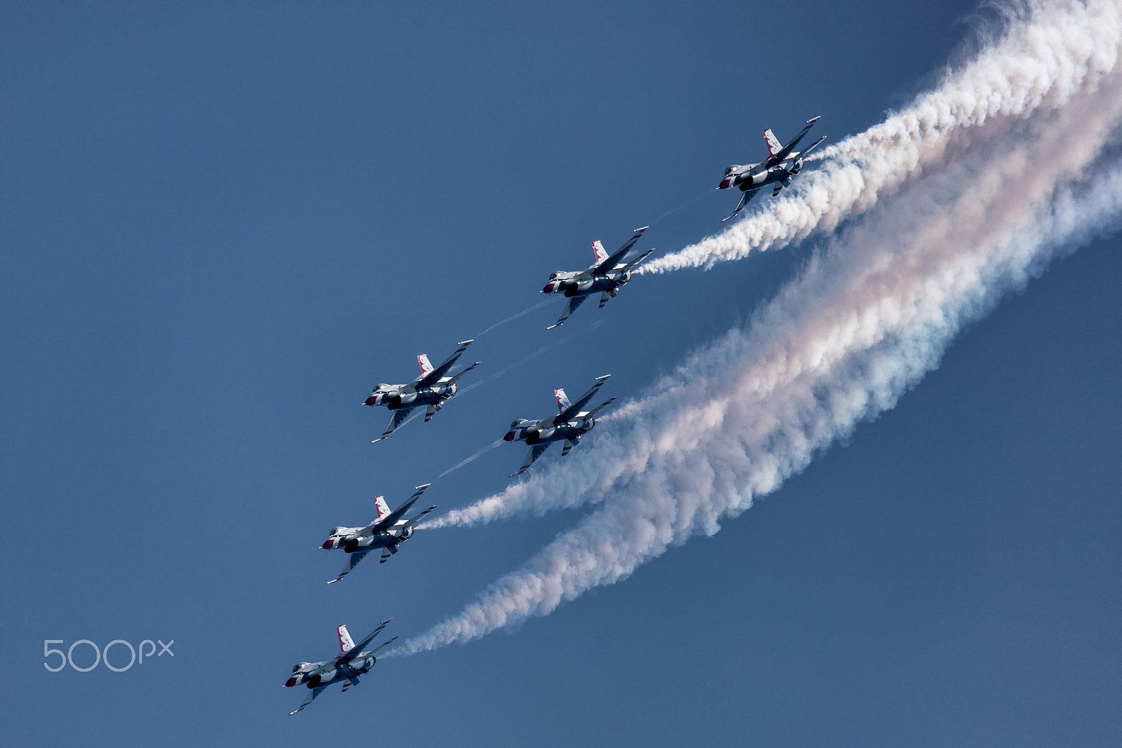 150-600mm F5-6.3 DG OS HSM | Sports 014 sample photo. Usaf thunderbirds in delta formation photography