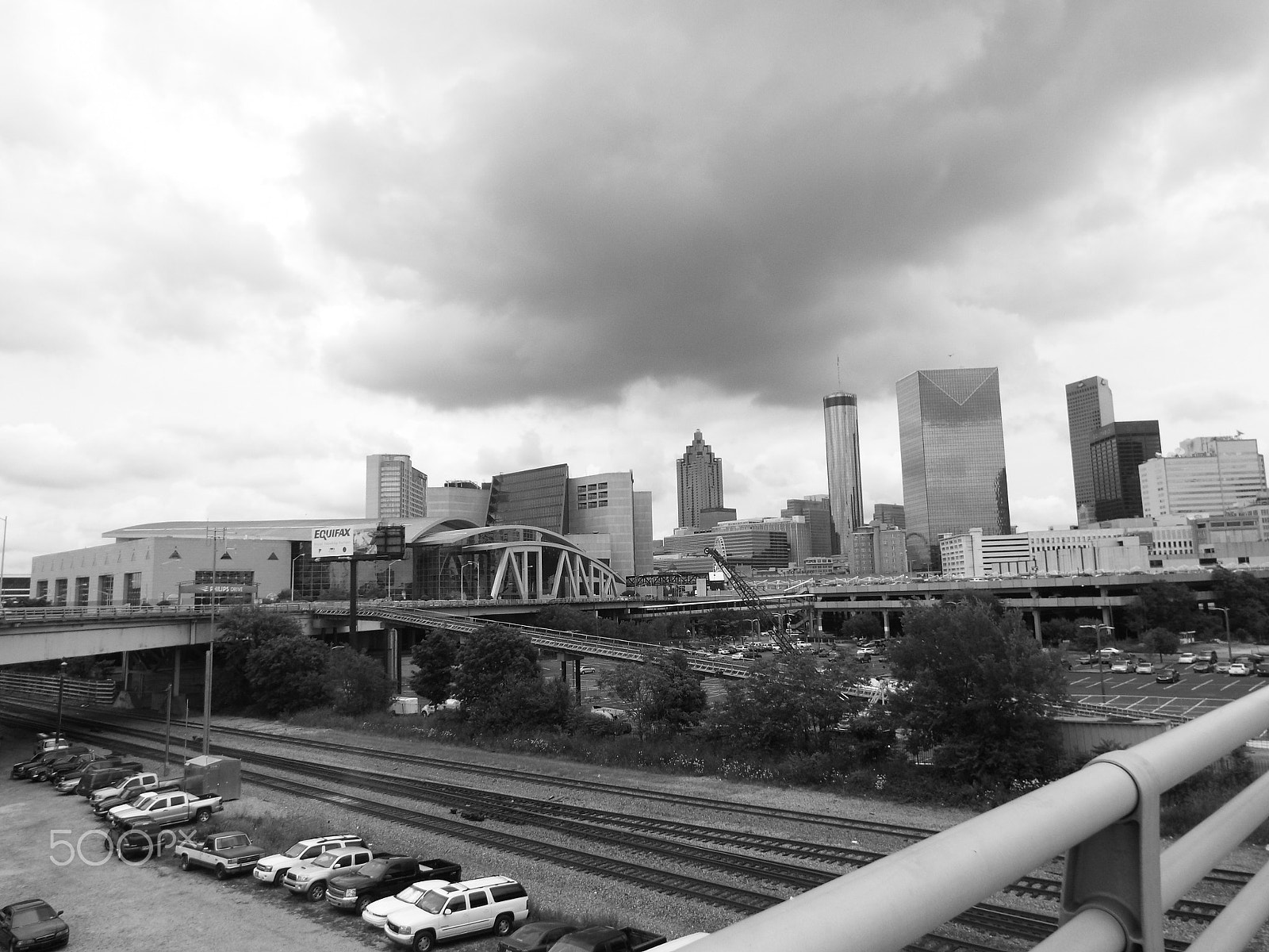 Fujifilm FinePix S8500 sample photo. Cloud over atlanta photography