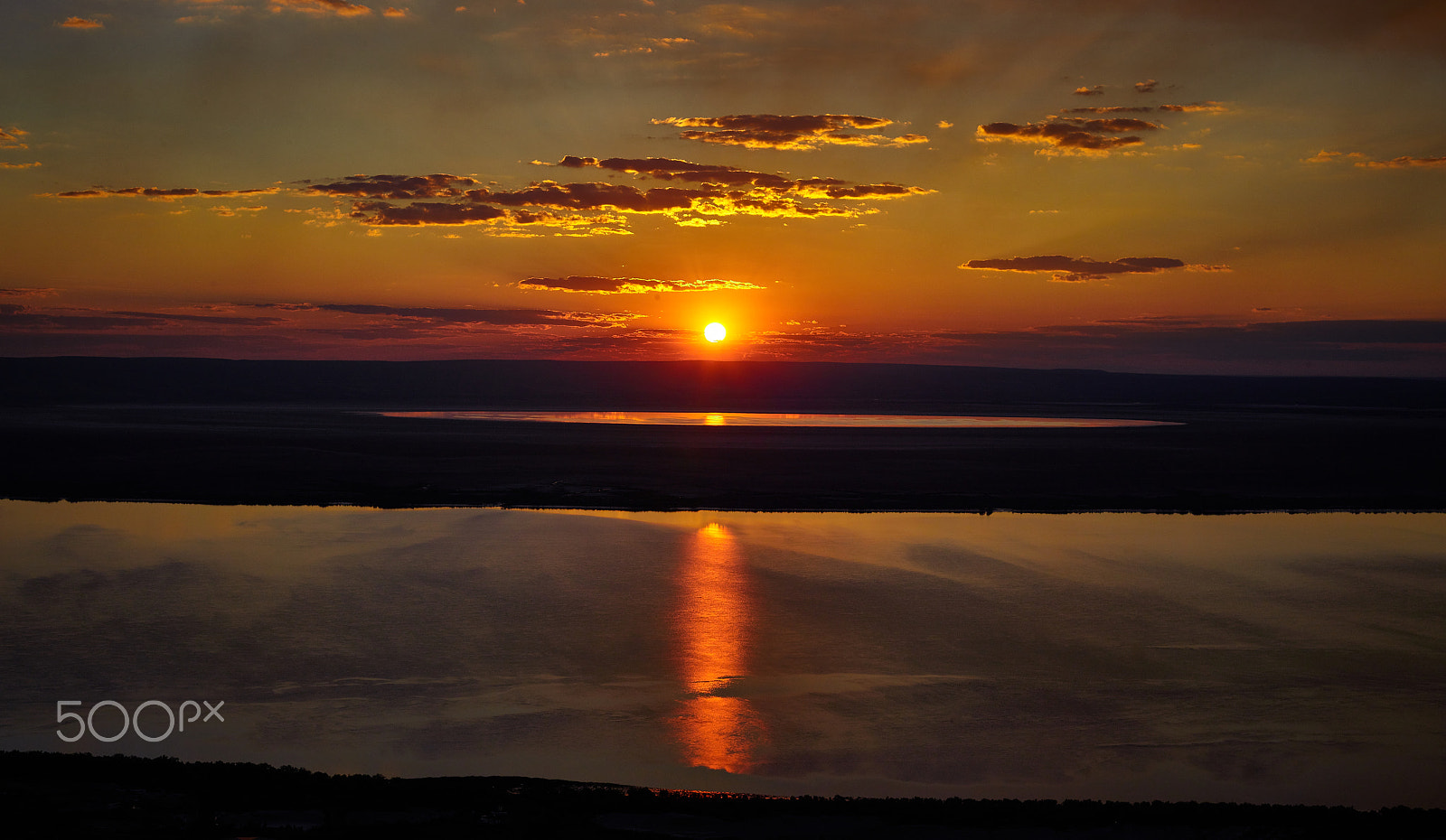 Phase One IQ3 80MP sample photo. Sunset at five rivers crossing photography