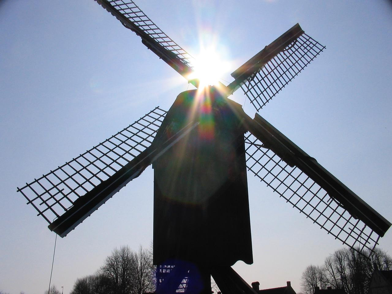 Canon POWERSHOT A70 sample photo. Windmill in bourtange photography