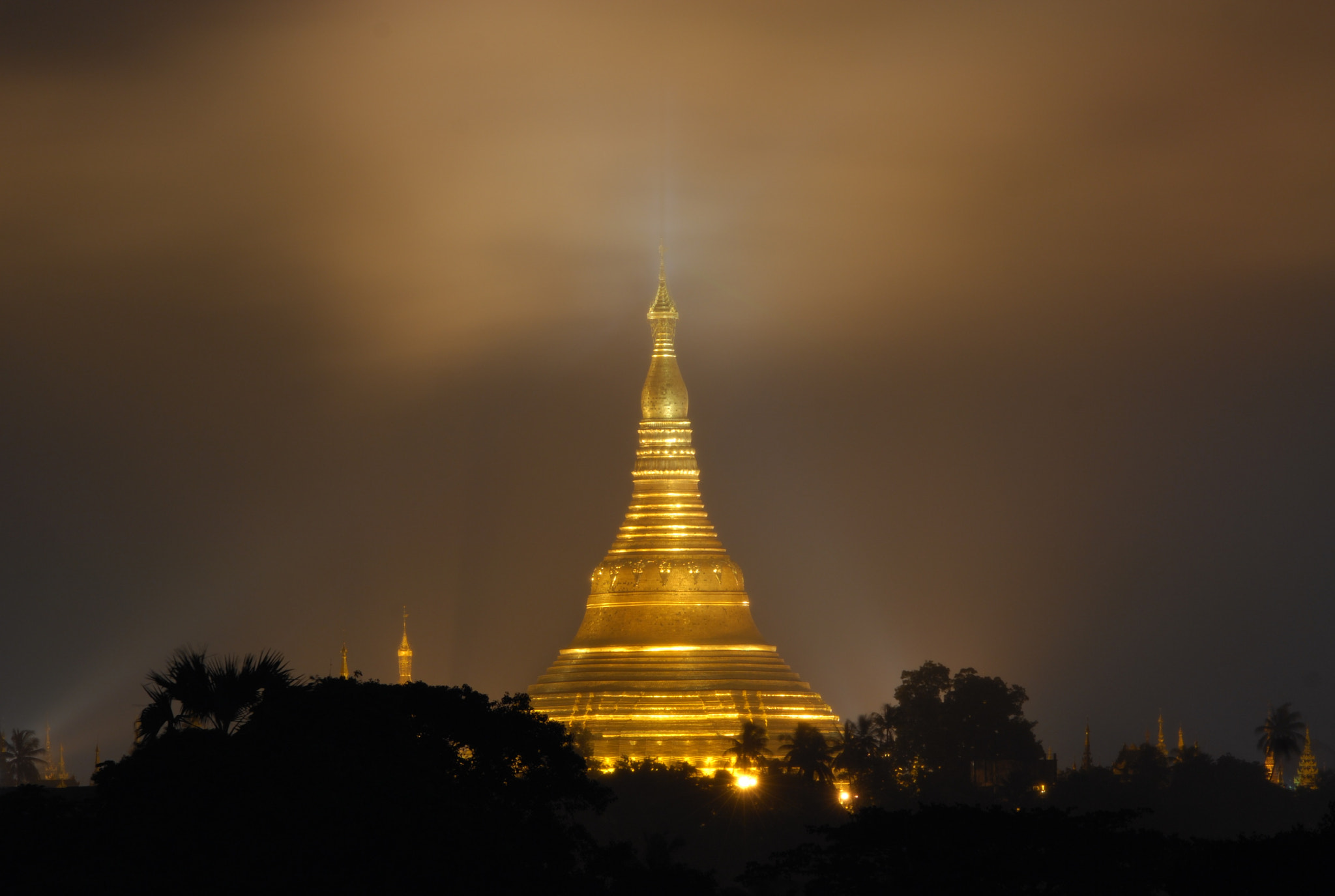 Nikon D2Xs + Manual Lens No CPU sample photo. Shwedagon pagoda photography