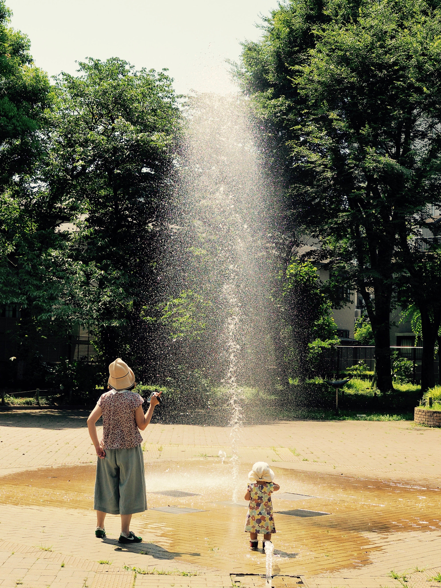 Olympus OM-D E-M5 II + Olympus M.Zuiko Digital 25mm F1.8 sample photo. Rising fountain photography