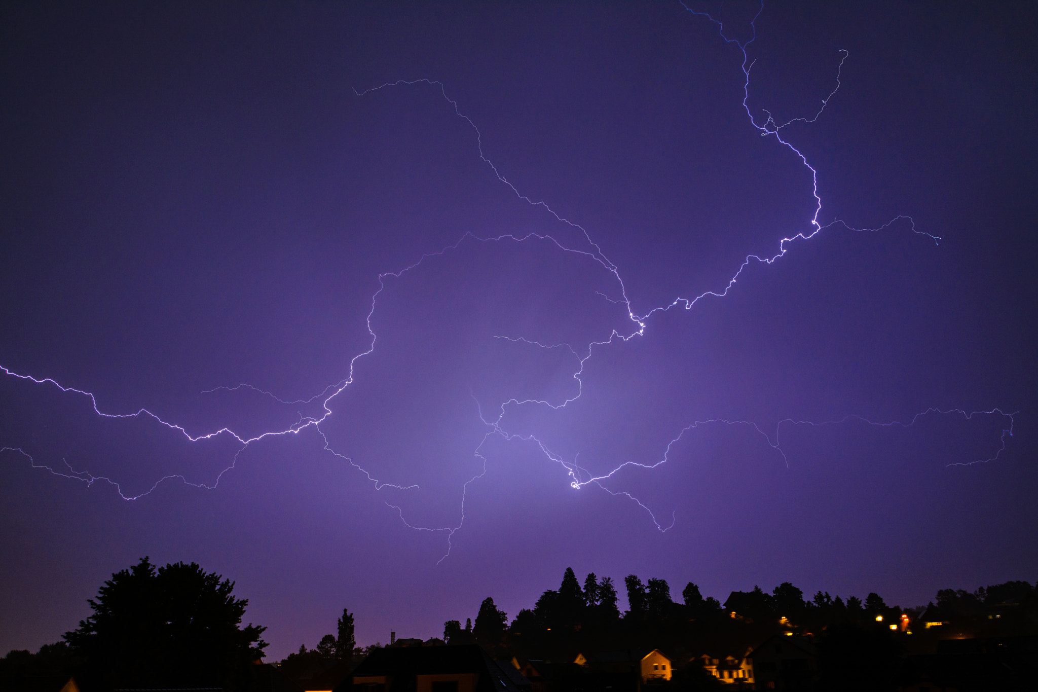 Nikon D5200 + Sigma 18-250mm F3.5-6.3 DC OS HSM sample photo. Lightning strike photography