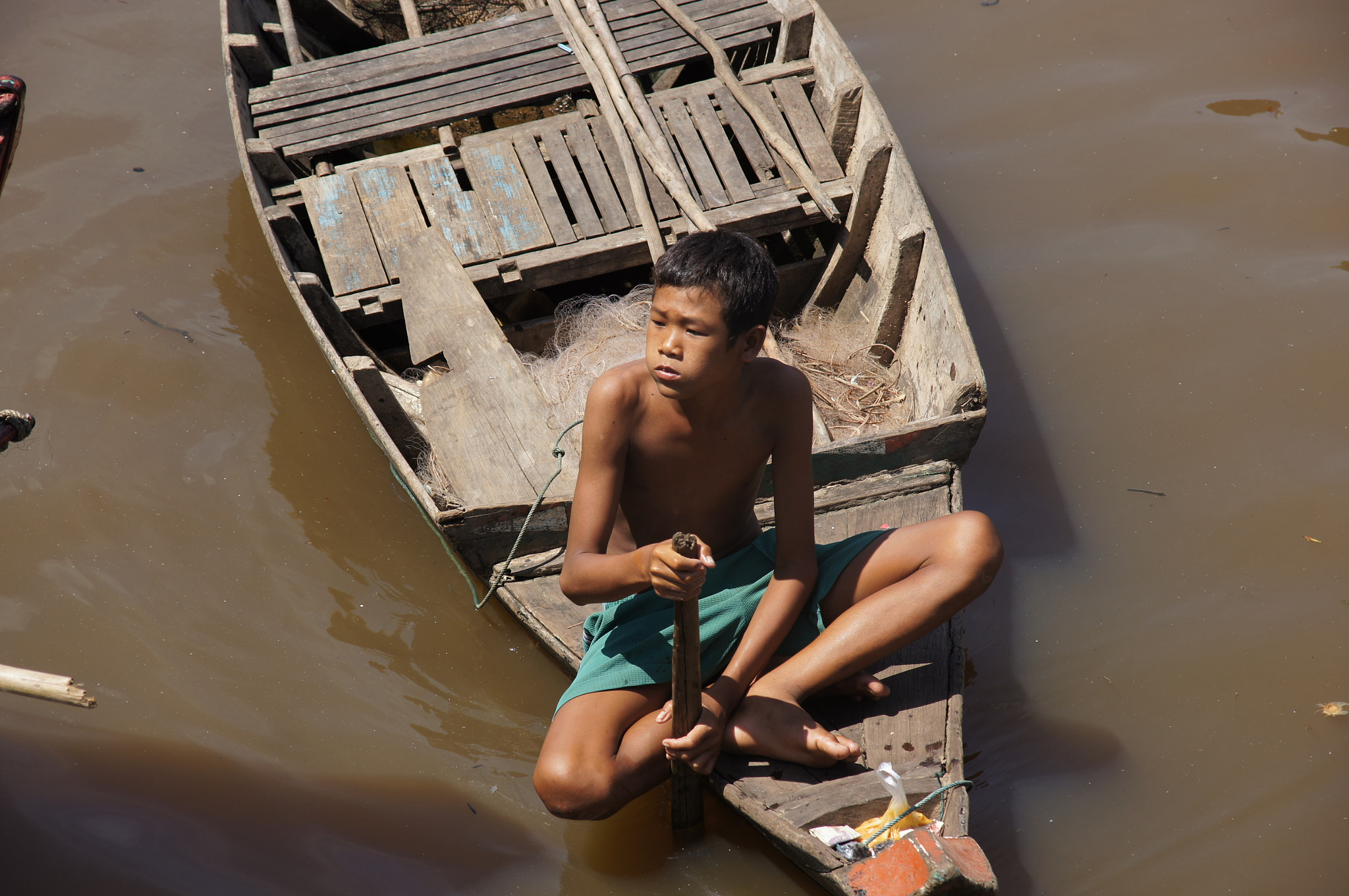 Sony Alpha DSLR-A580 sample photo. Siem reap river photography