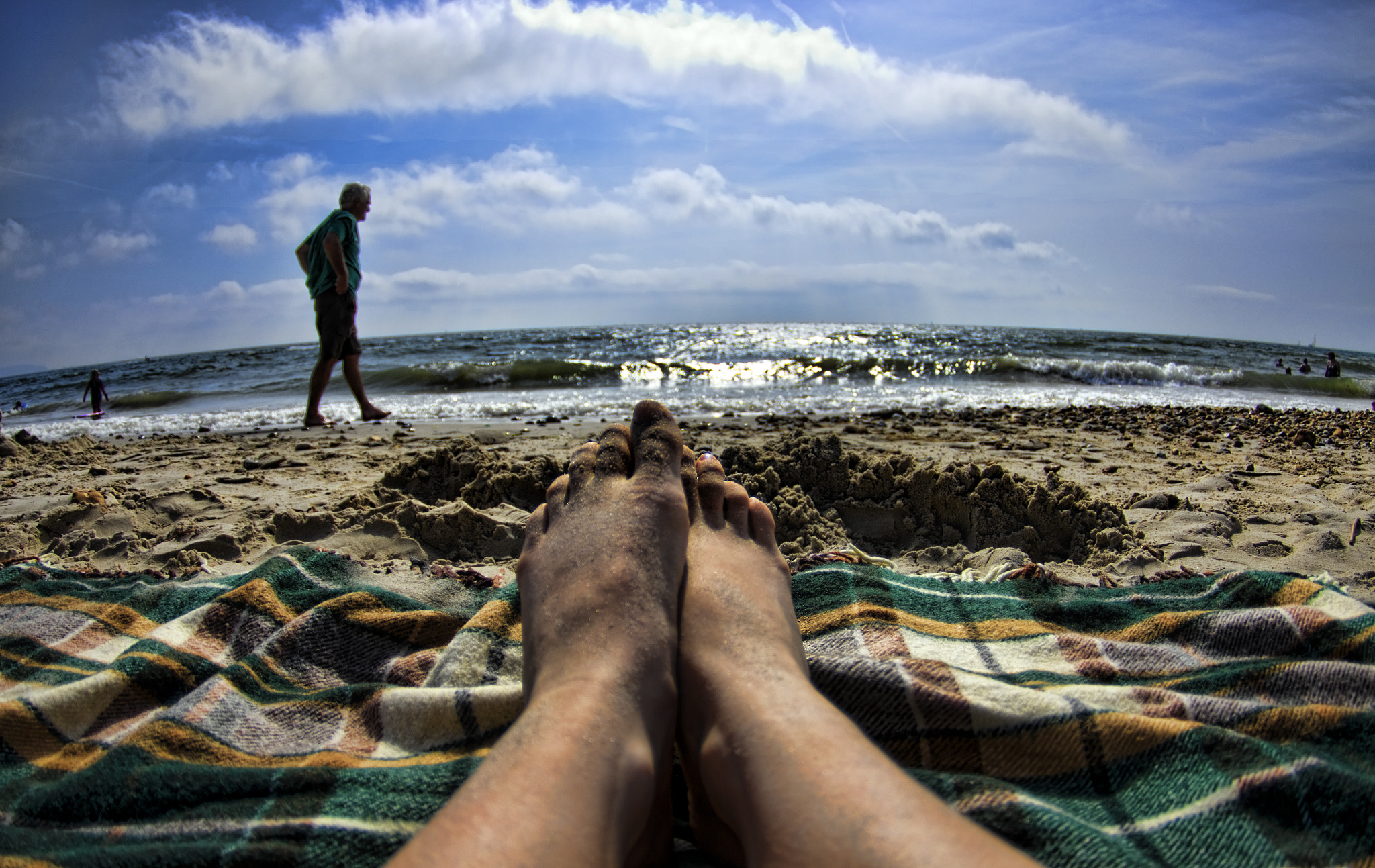 Pentax K-5 sample photo. Leggs on the beach photography