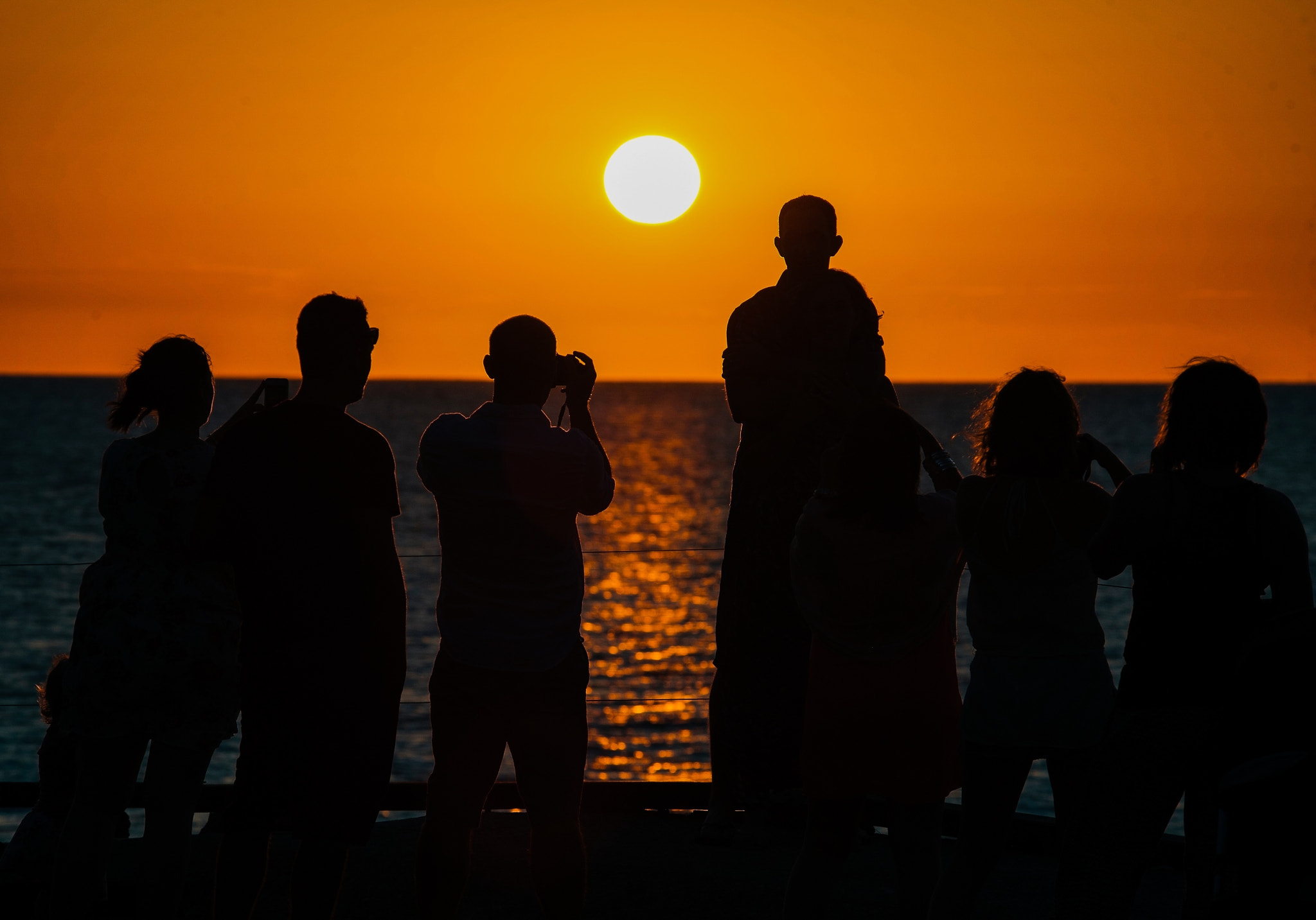 Nikon D3 sample photo. Heron island sunset photography
