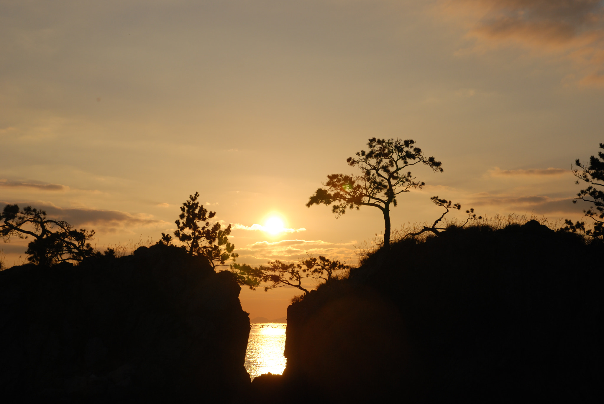 Nikon D80 sample photo. Korea land end sunrise photography