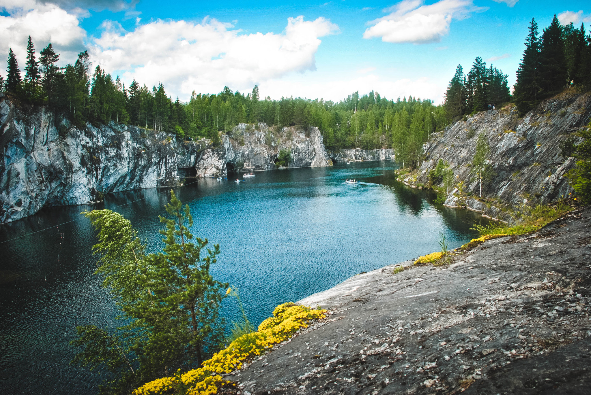 Nikon D3000 sample photo. Ruskeala, karelia photography