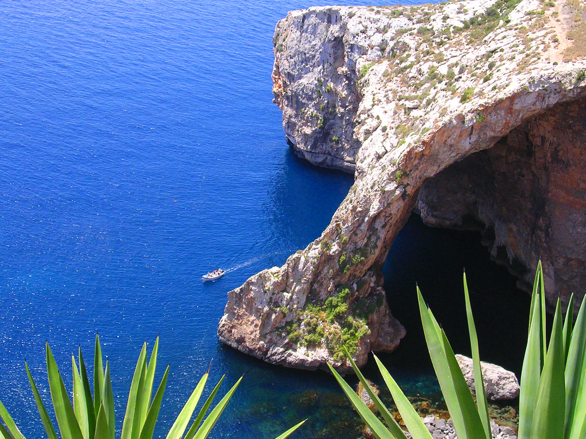 Nikon E3100 sample photo. Blue grotto - malta photography