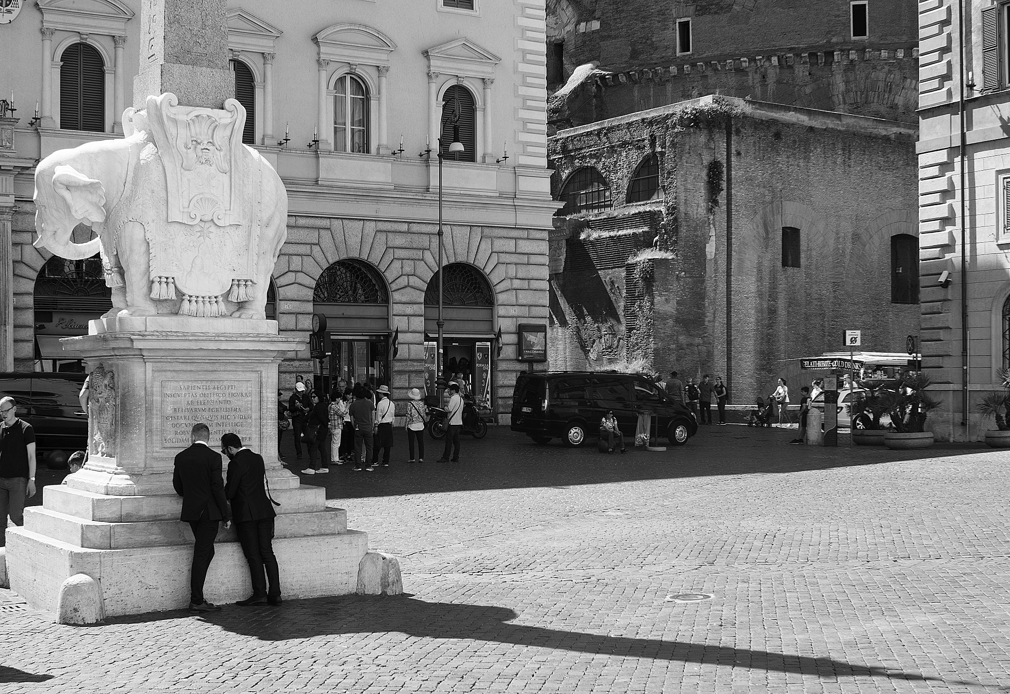 Sony 28mm F2.8 sample photo. Rome b&w photography