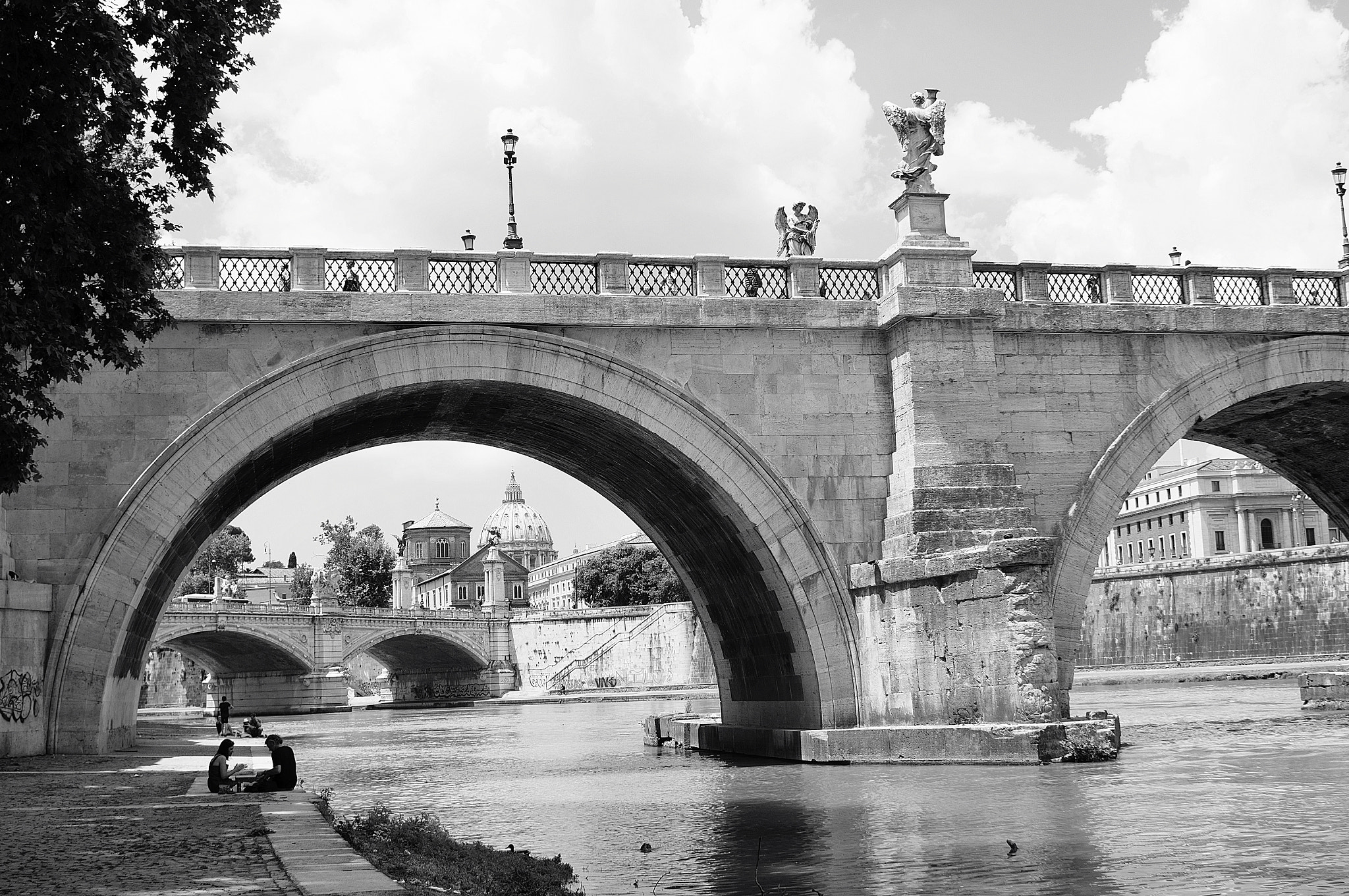 Sony 28mm F2.8 sample photo. Rome b&w photography