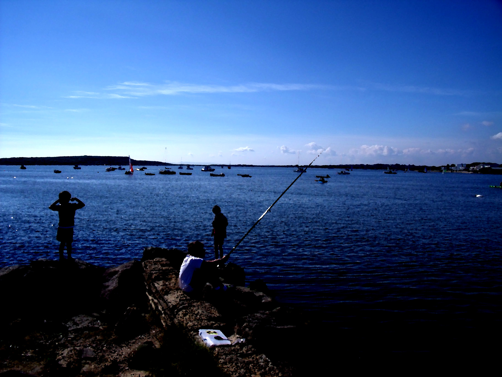 Fujifilm FinePix J210 sample photo. Night fishing not at antibes photography