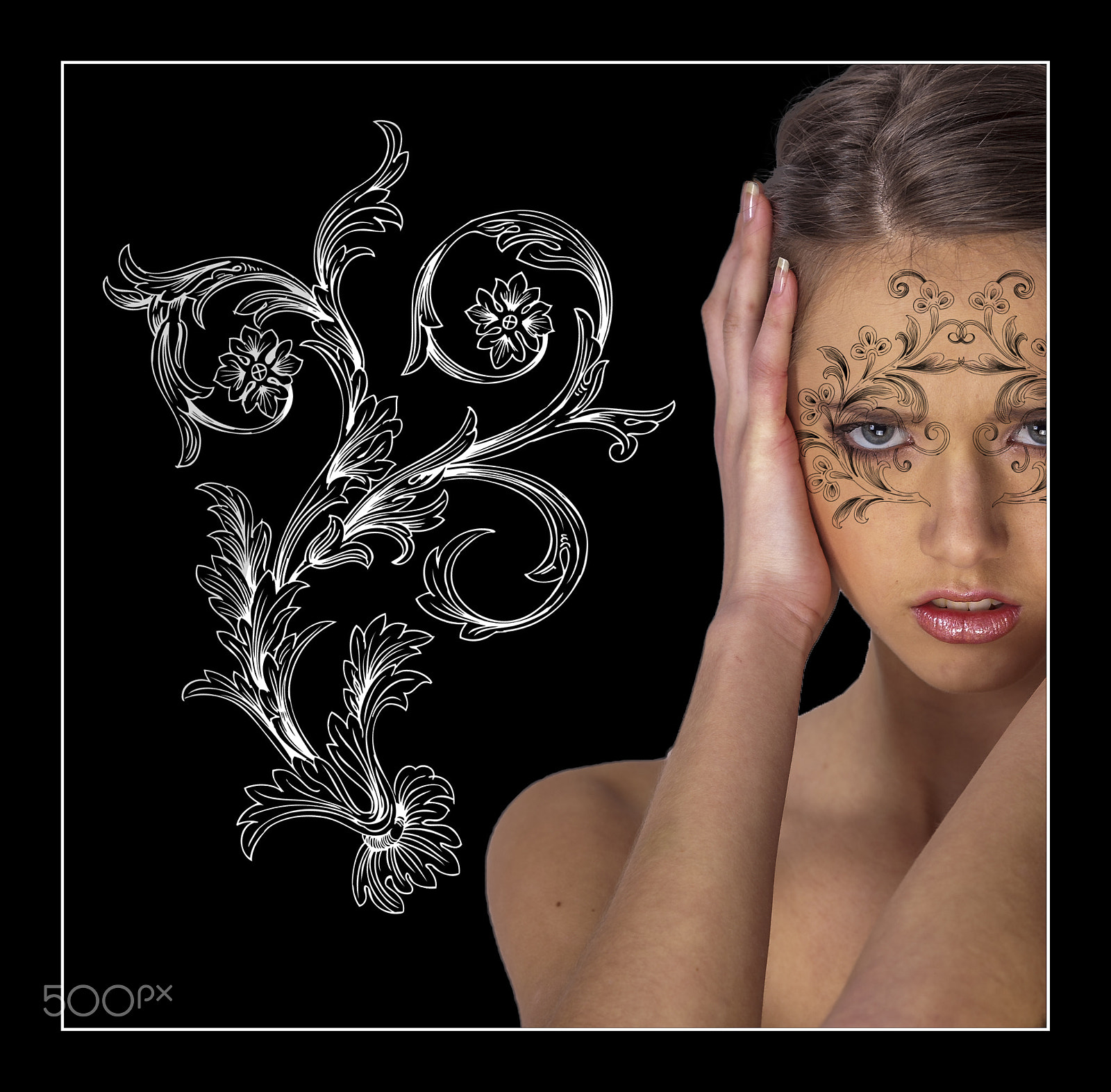 Canon EOS-1Ds Mark III + Canon EF 135mm F2L USM sample photo. Face painting photography
