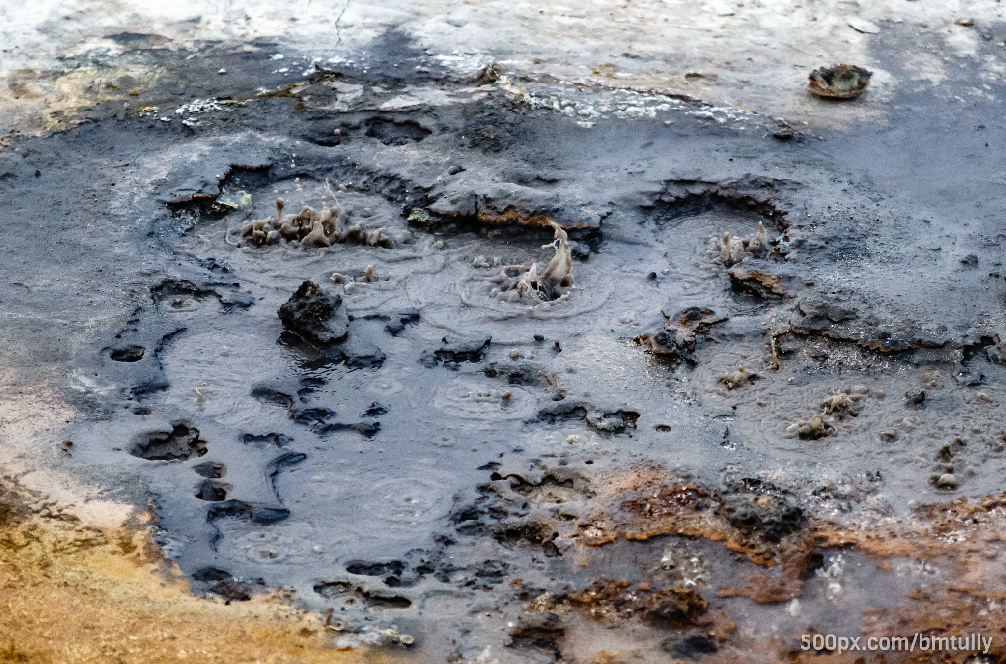 Canon EF 70-200mm F2.8L USM sample photo. Bubbling mud photography