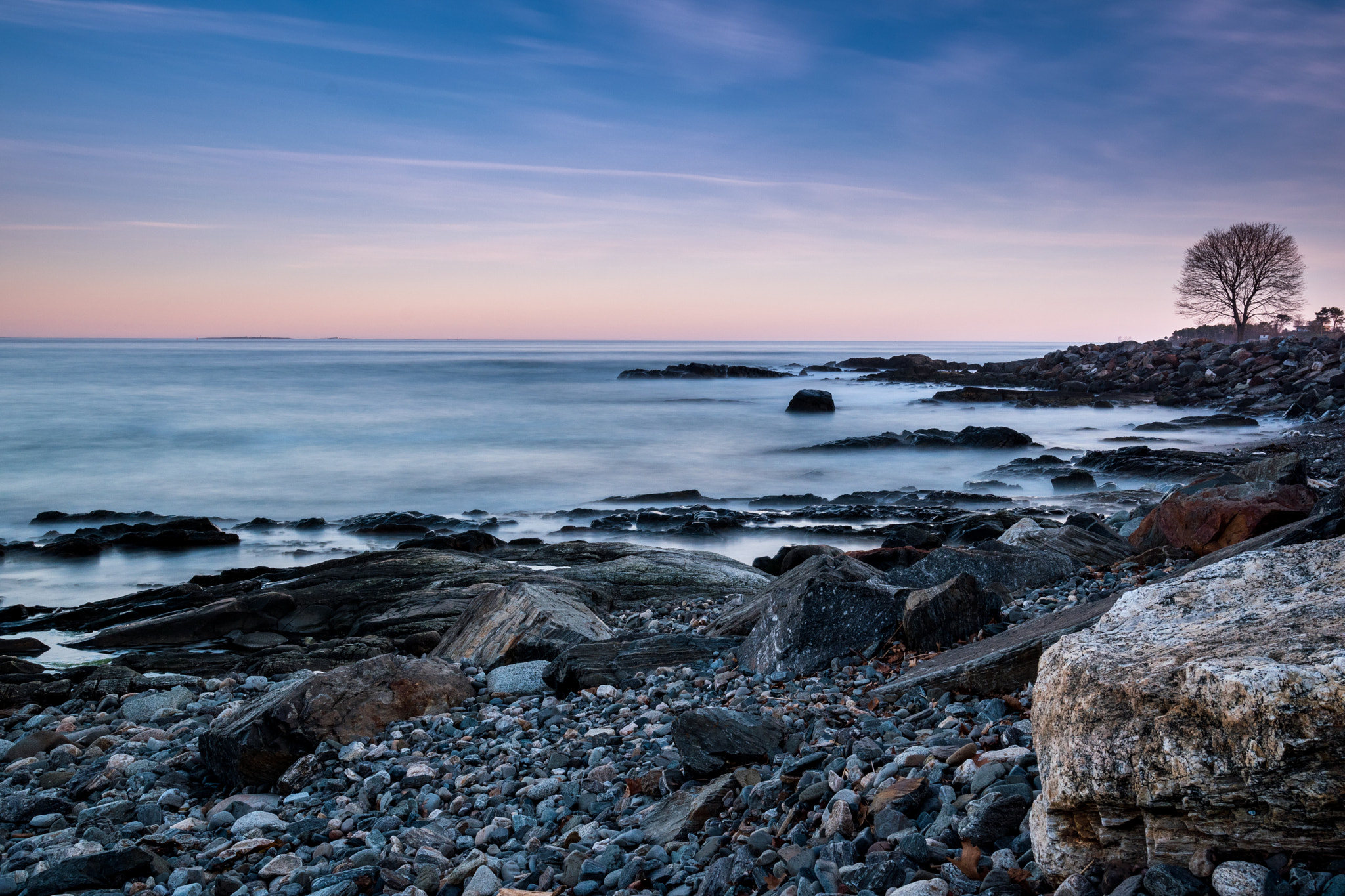 Nikon D5500 + Nikon AF-S Nikkor 20mm F1.8G ED sample photo. New hampshire sunset ocean photography