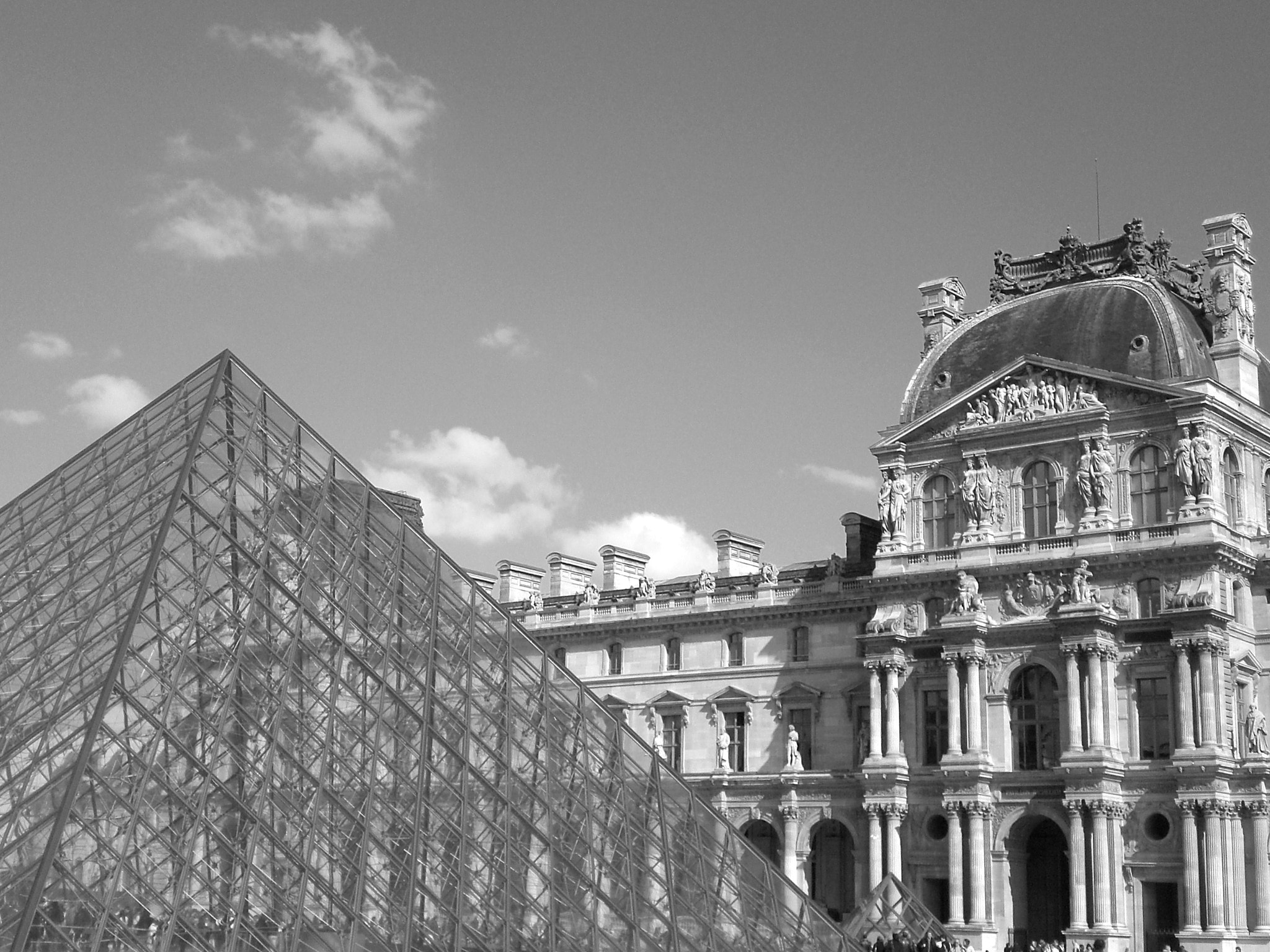 CASIO EX-Z60 sample photo. Louvre museum...... window to the old and new.... photography