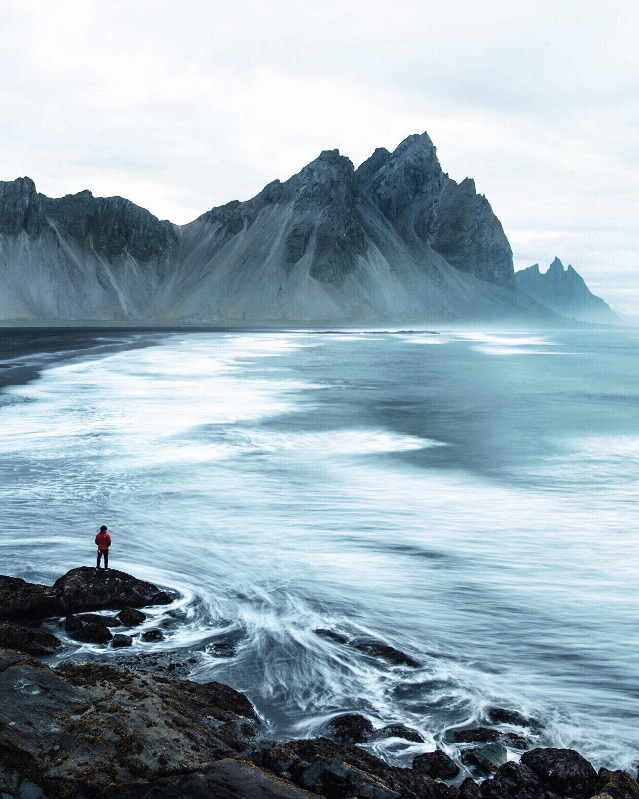 Nikon D4 + Nikon AF-S Nikkor 20mm F1.8G ED sample photo. Self portrait. blue hour. stokksnes. iceland. i do so very much miss this place. photography