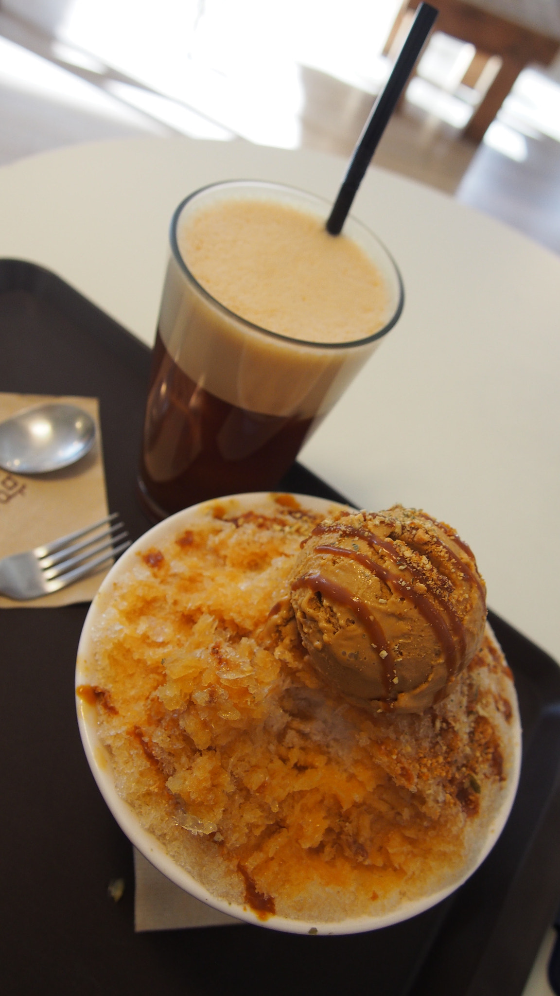Olympus PEN E-PM2 sample photo. Korean ice cream dessert photography