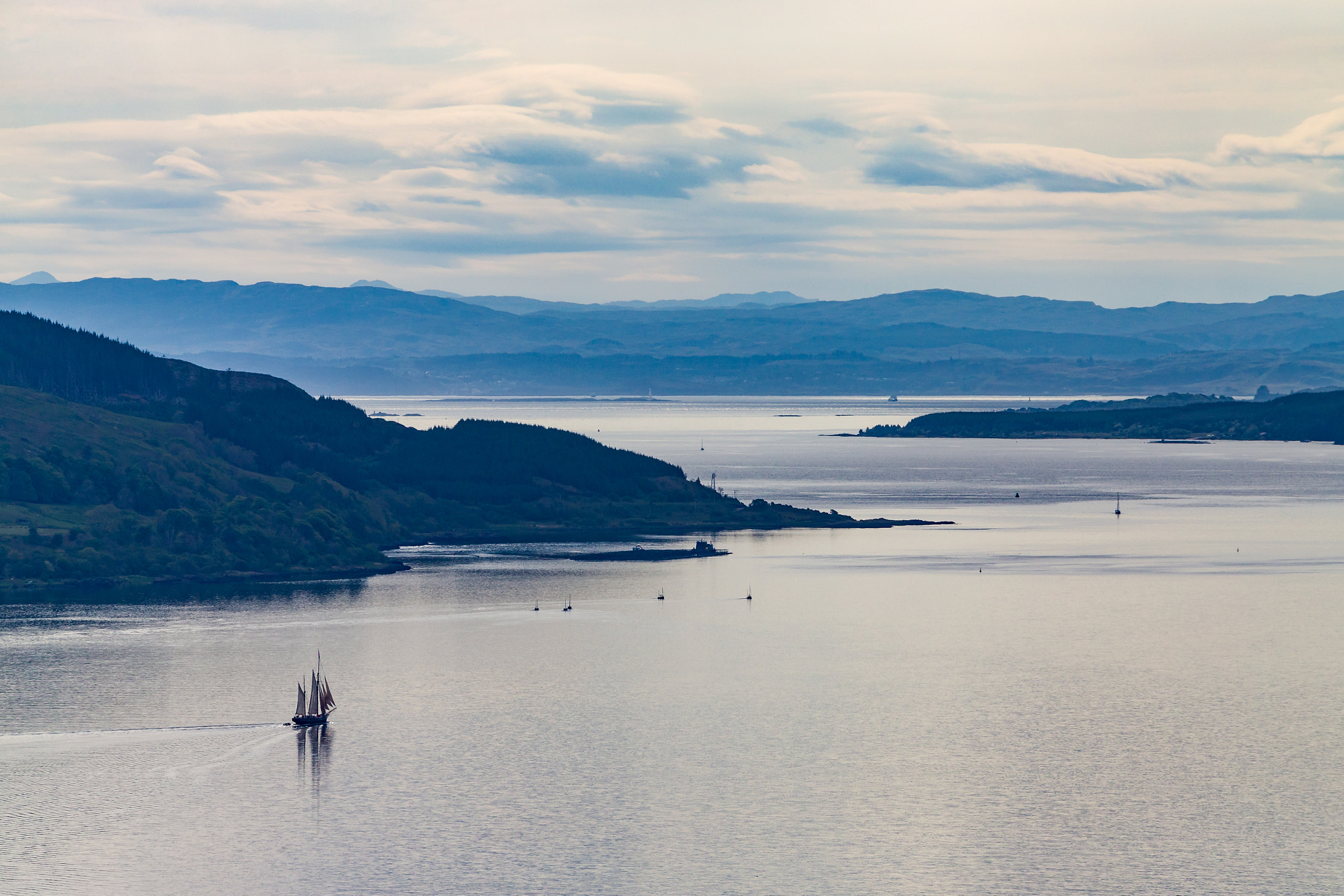 Canon EF 70-300mm F4-5.6L IS USM sample photo. Sailing vessel at the coast of scotland photography